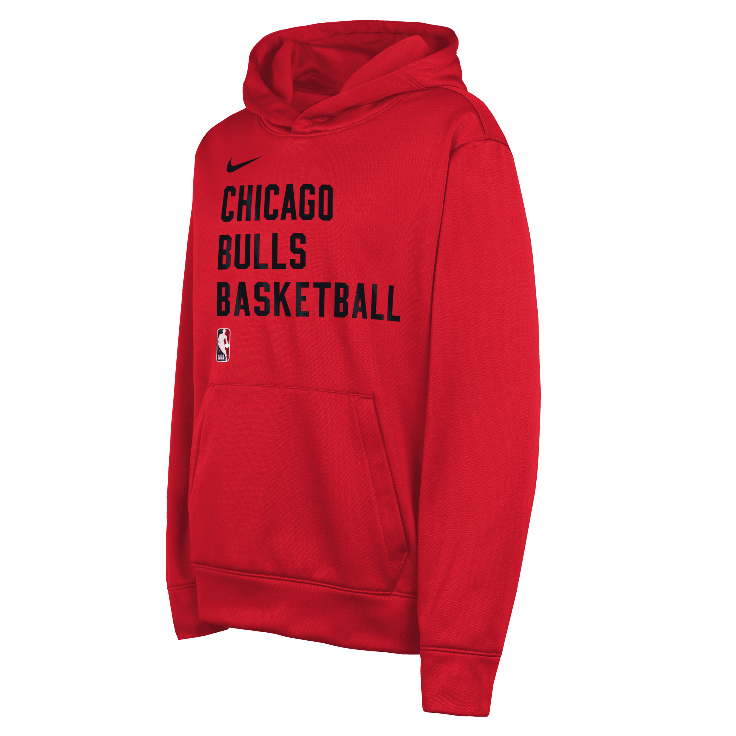 Shop Nike Chicago Bulls Big Kids'  Dri-fit Nba Pullover Hoodie In Red