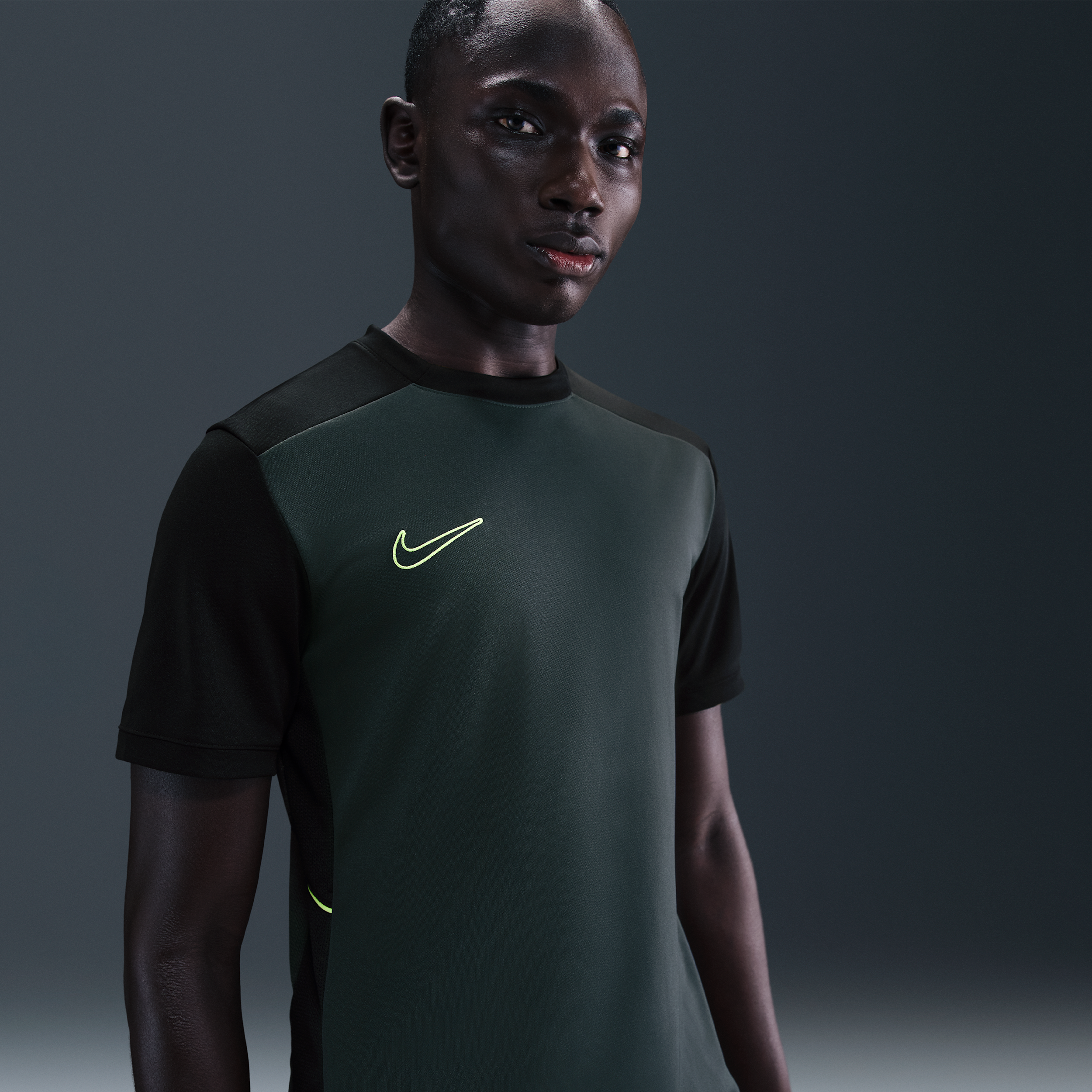 Nike Men's Academy Dri-fit Short-sleeve Soccer Top In Green