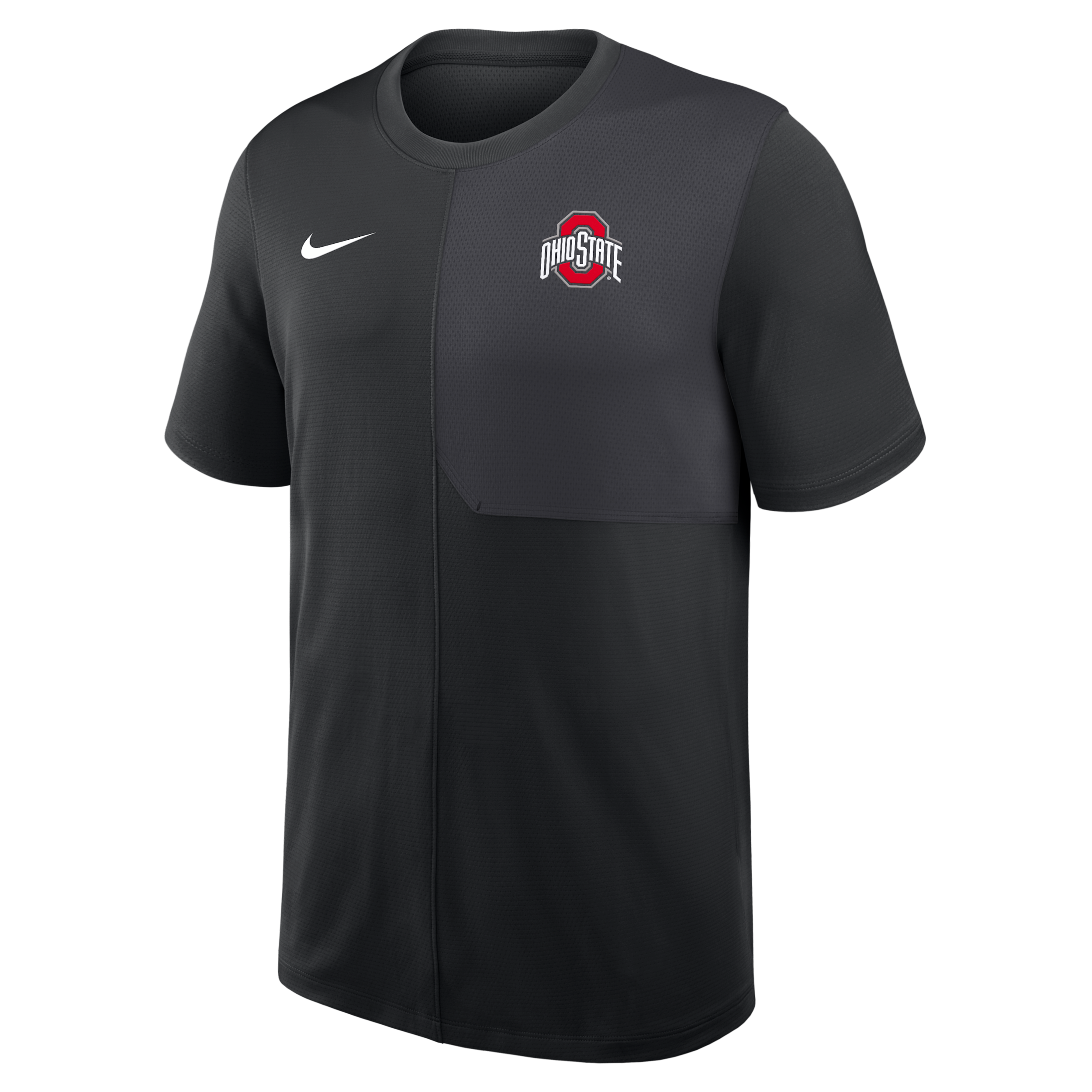 Nike Black Ohio State Buckeyes 2025 Sideline Uv Performance Coach T-shirt In Black