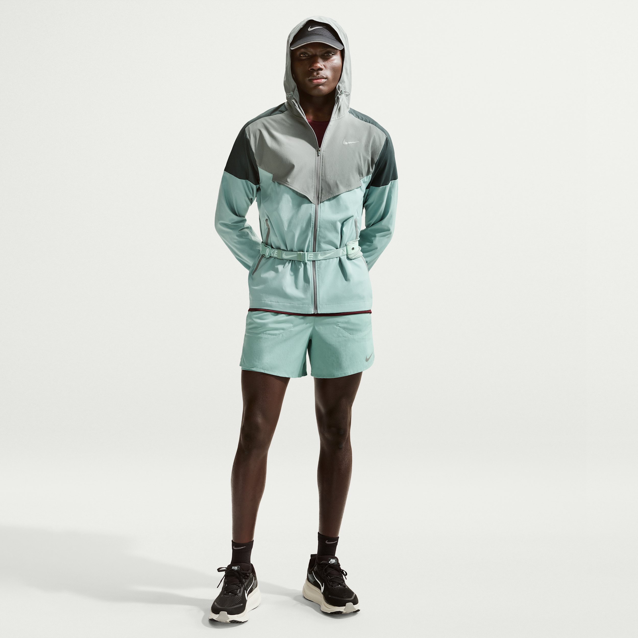 Nike Men's Stride Dri-FIT 5" 2-in-1 Running Shorts in Green | FN2992-017