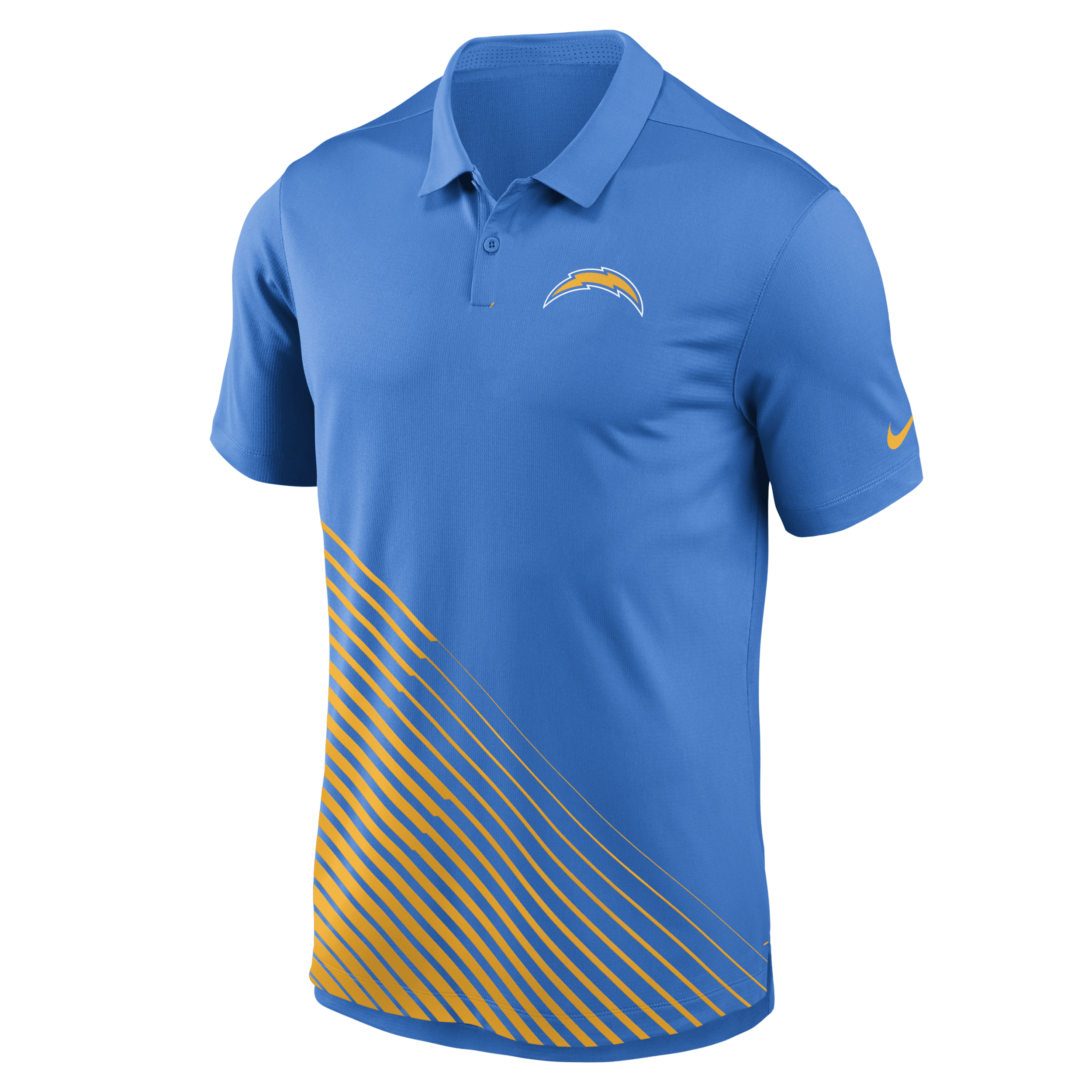 Shop Nike Men's Dri-fit Yard Line (nfl Los Angeles Chargers) Polo In Blue
