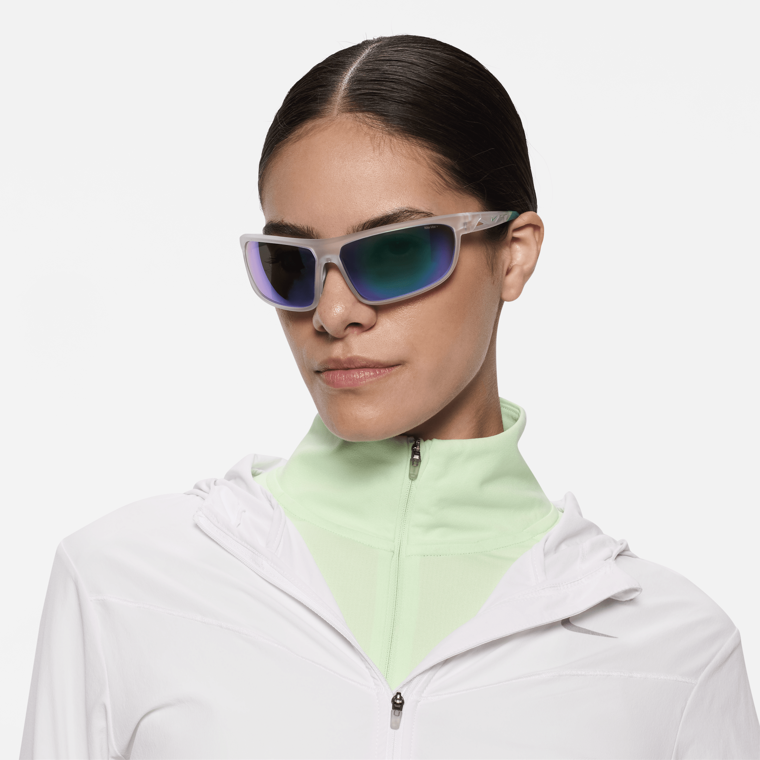 Shop Nike Unisex Windtrack Run Mirrored Sunglasses In Blue