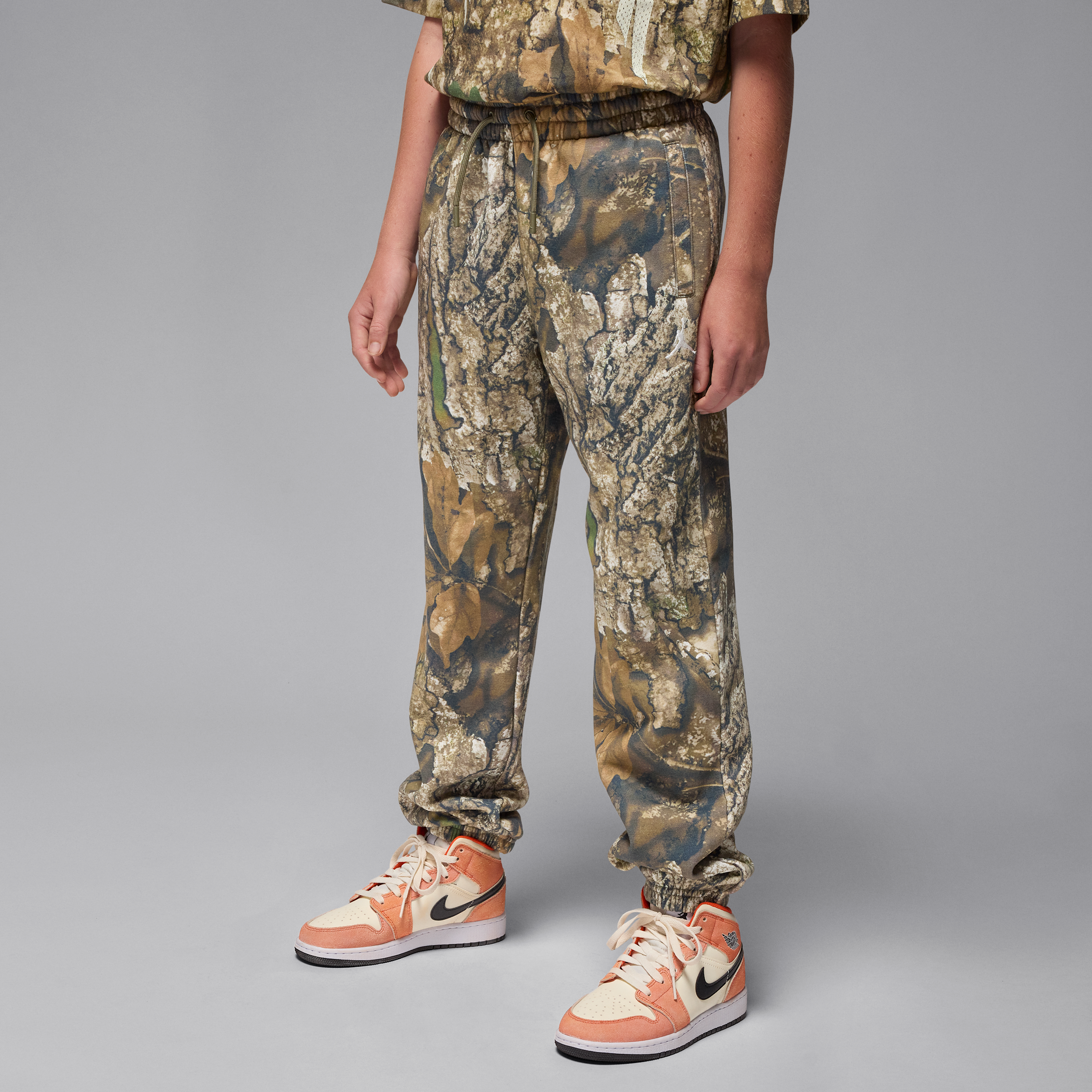Jordan Big Kids' Realtree Fleece Pants In Green