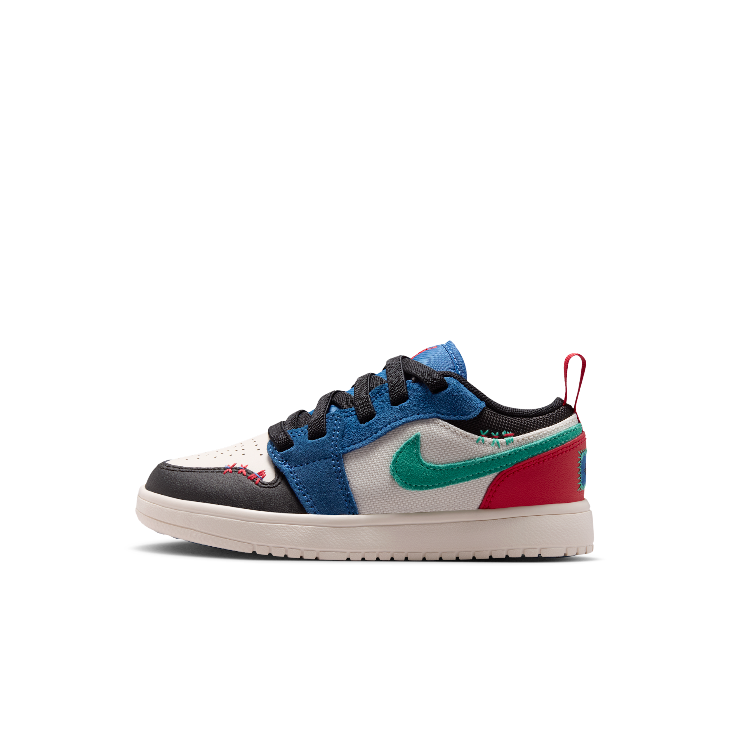Boys Preschool Jordan AJ 1 Low ALT SE - Boys' Preschool Basketball Shoes Blue/Black/Green Size 01.5