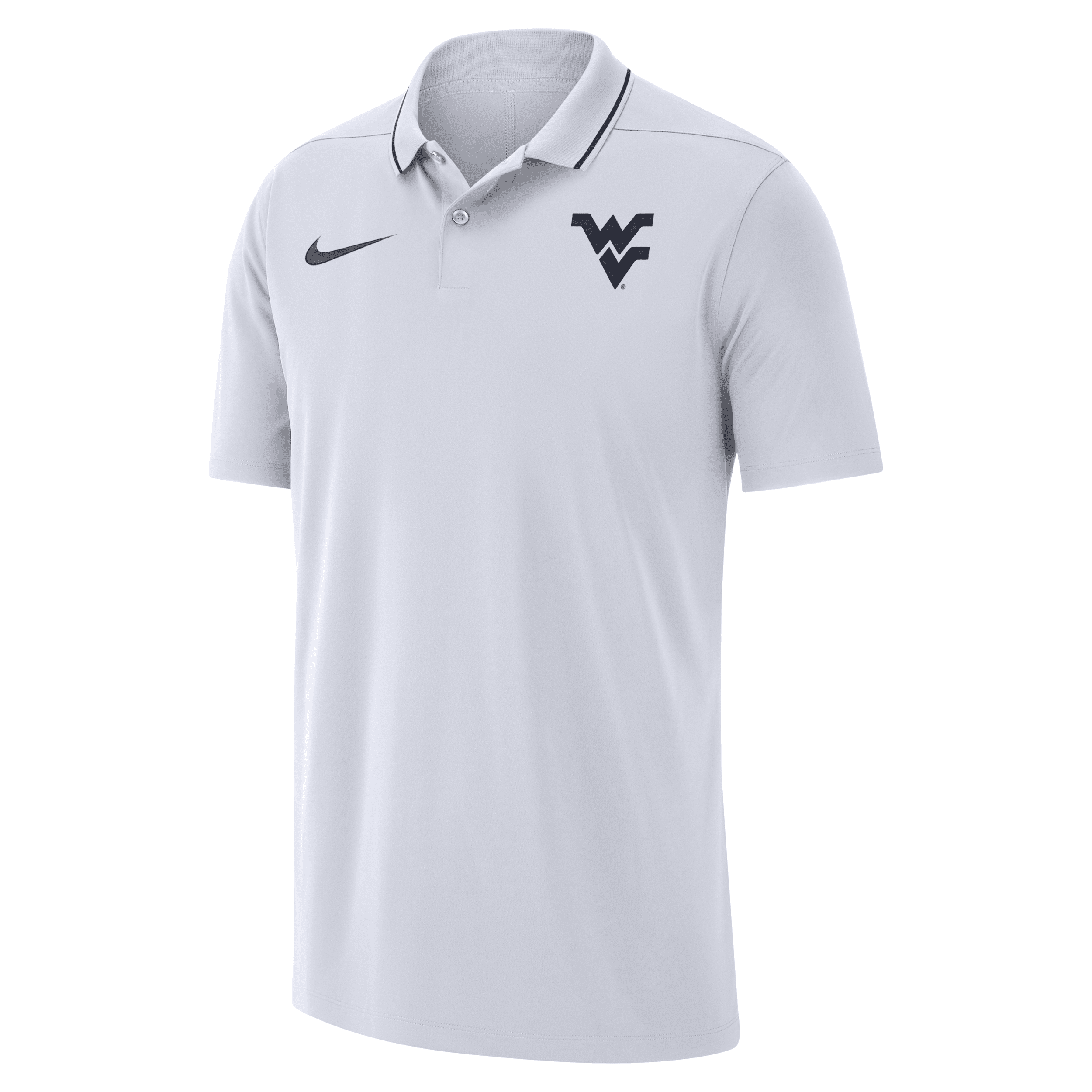 Shop Nike West Virginia  Men's Dri-fit College Coaches Polo In White