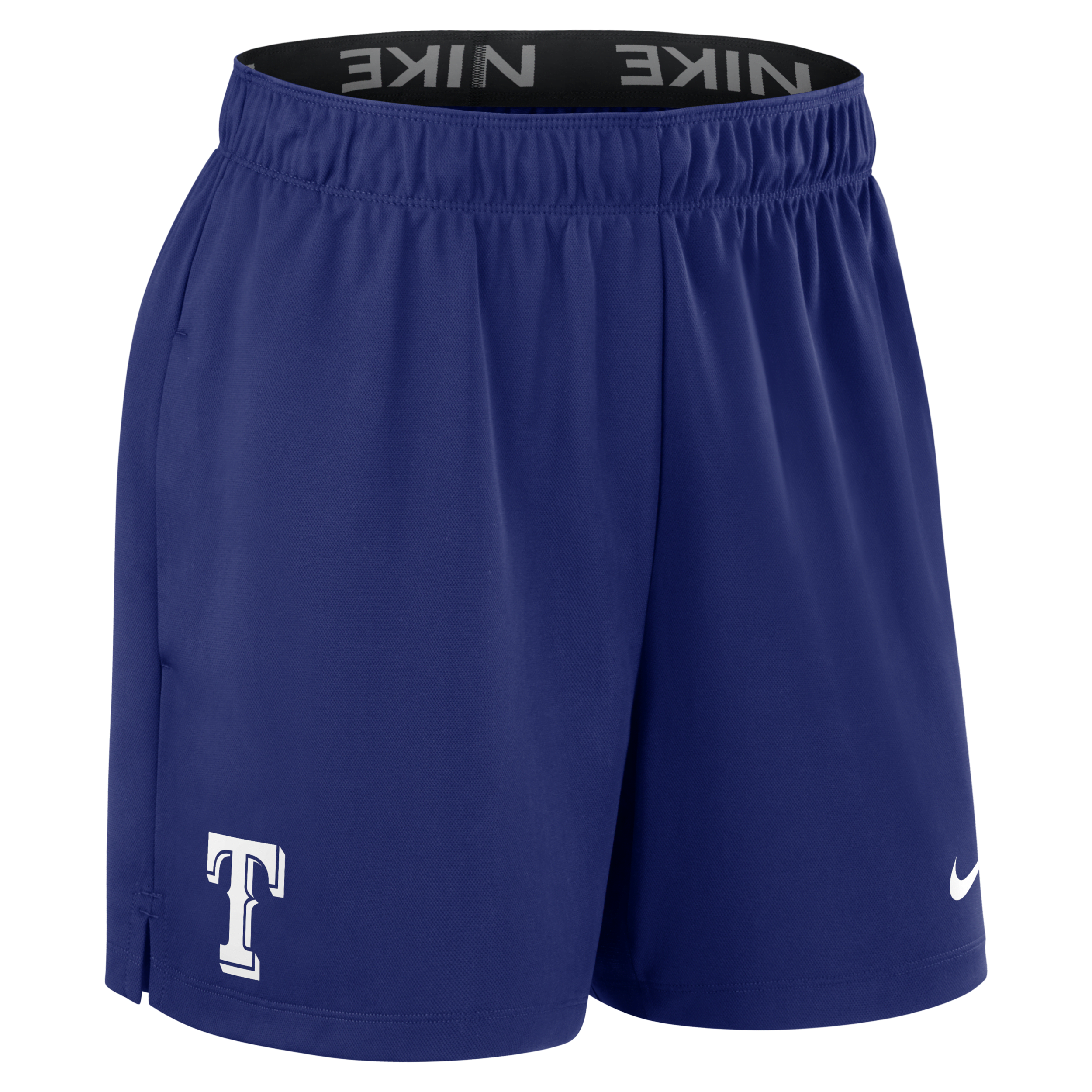 Shop Nike Texas Rangers Authentic Collection Practice  Women's Dri-fit Mlb Shorts In Blue