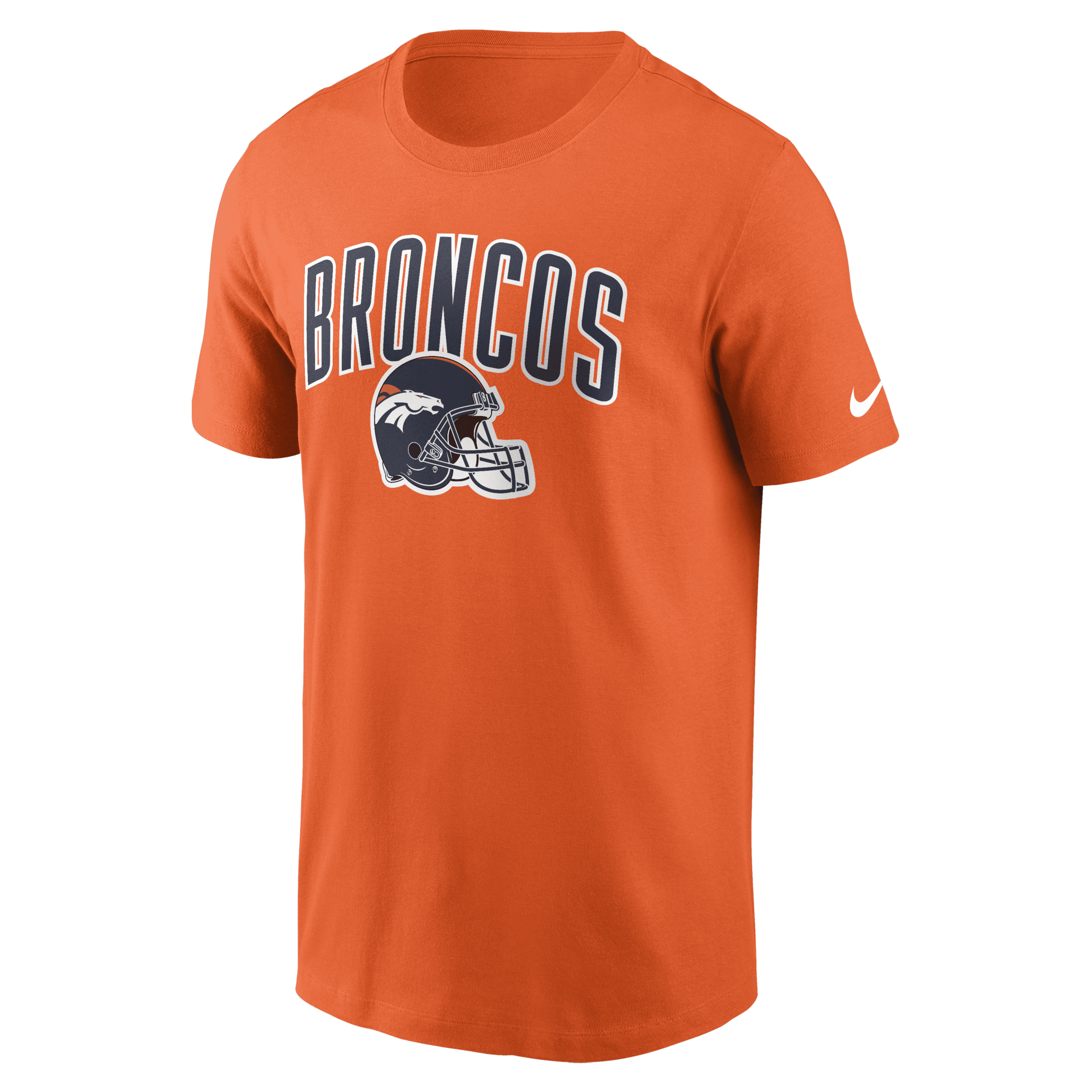 Nike Orange Denver Broncos Team Athletic T-shirt In Orange