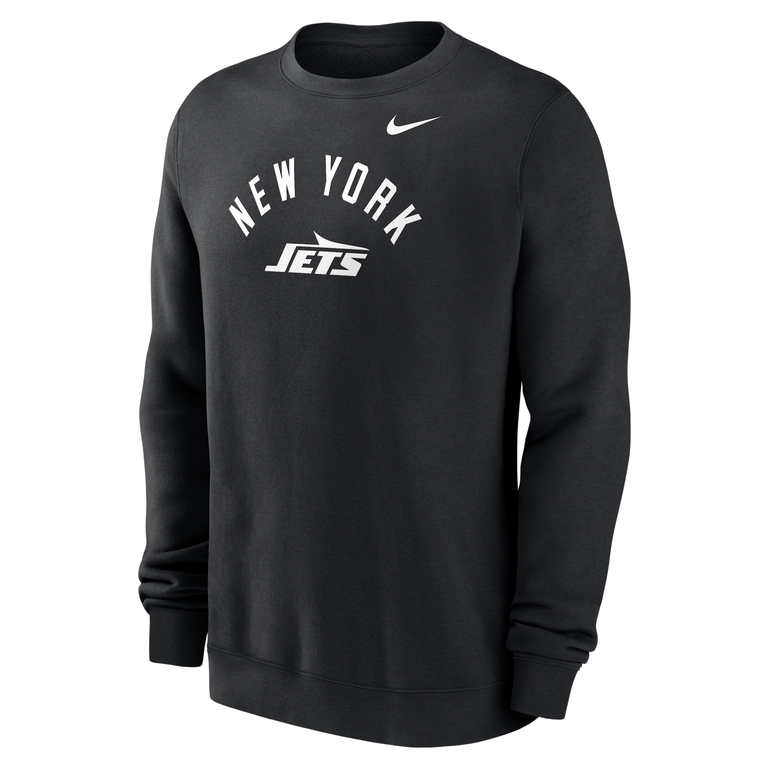 Nike Men's Black New York Jets Defensive Leader Club Fleece Sweatshirt - Black