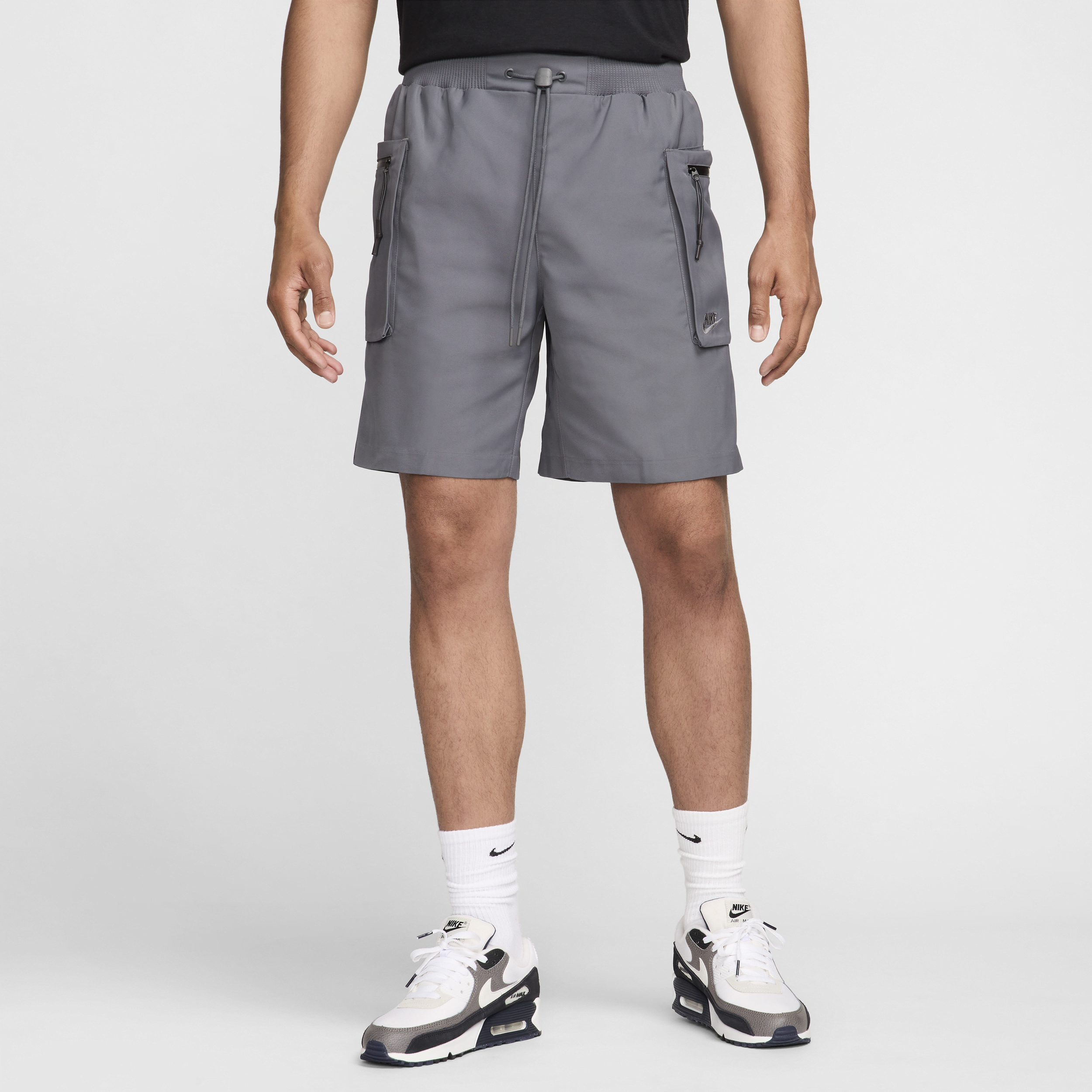 Shop Nike Men's  Sportswear Tech Pack Woven Utility Shorts In Grey