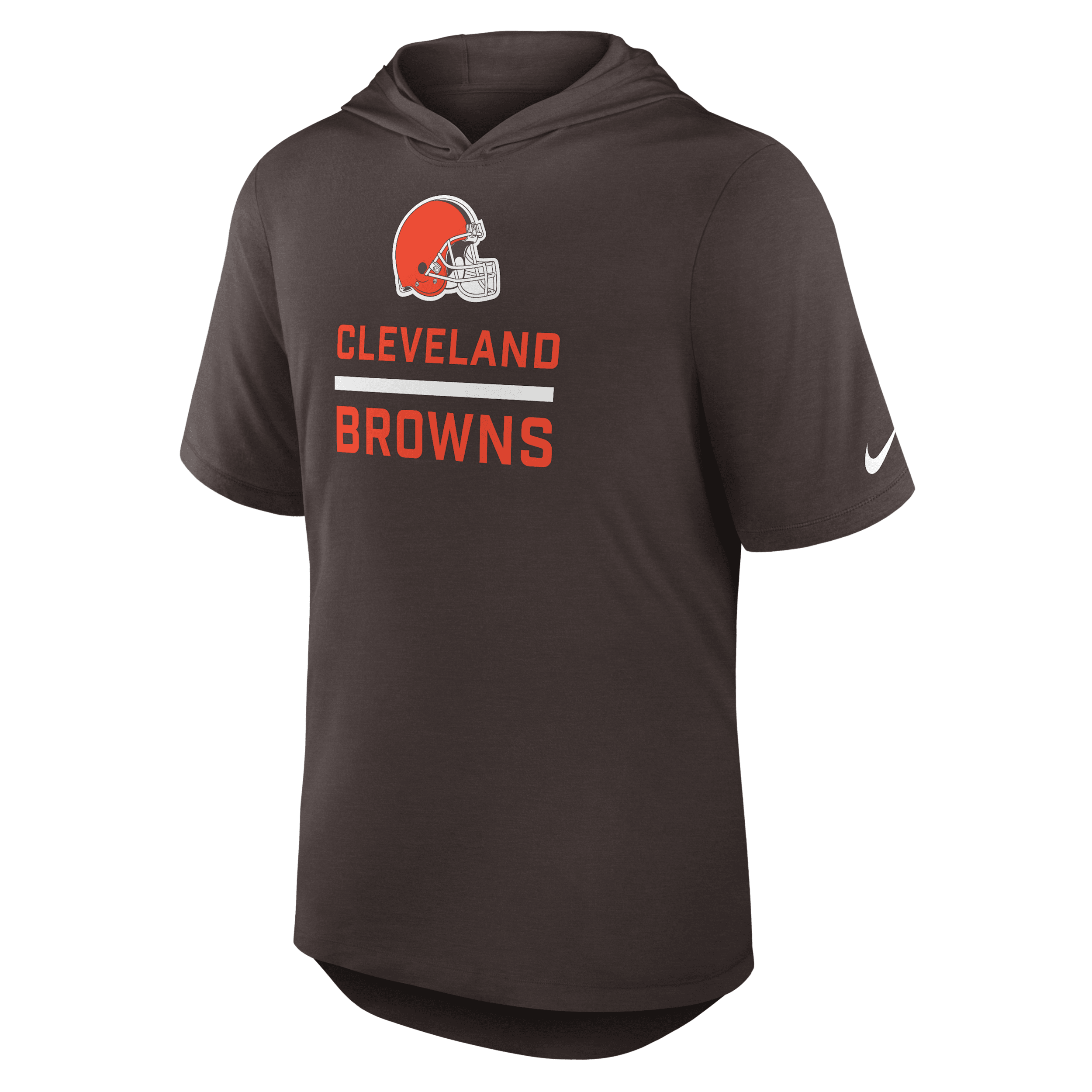 Cleveland Browns Nike Men's Dri-FIT NFL Hooded T-Shirt in Brown | 03NB2DI9I-D0B