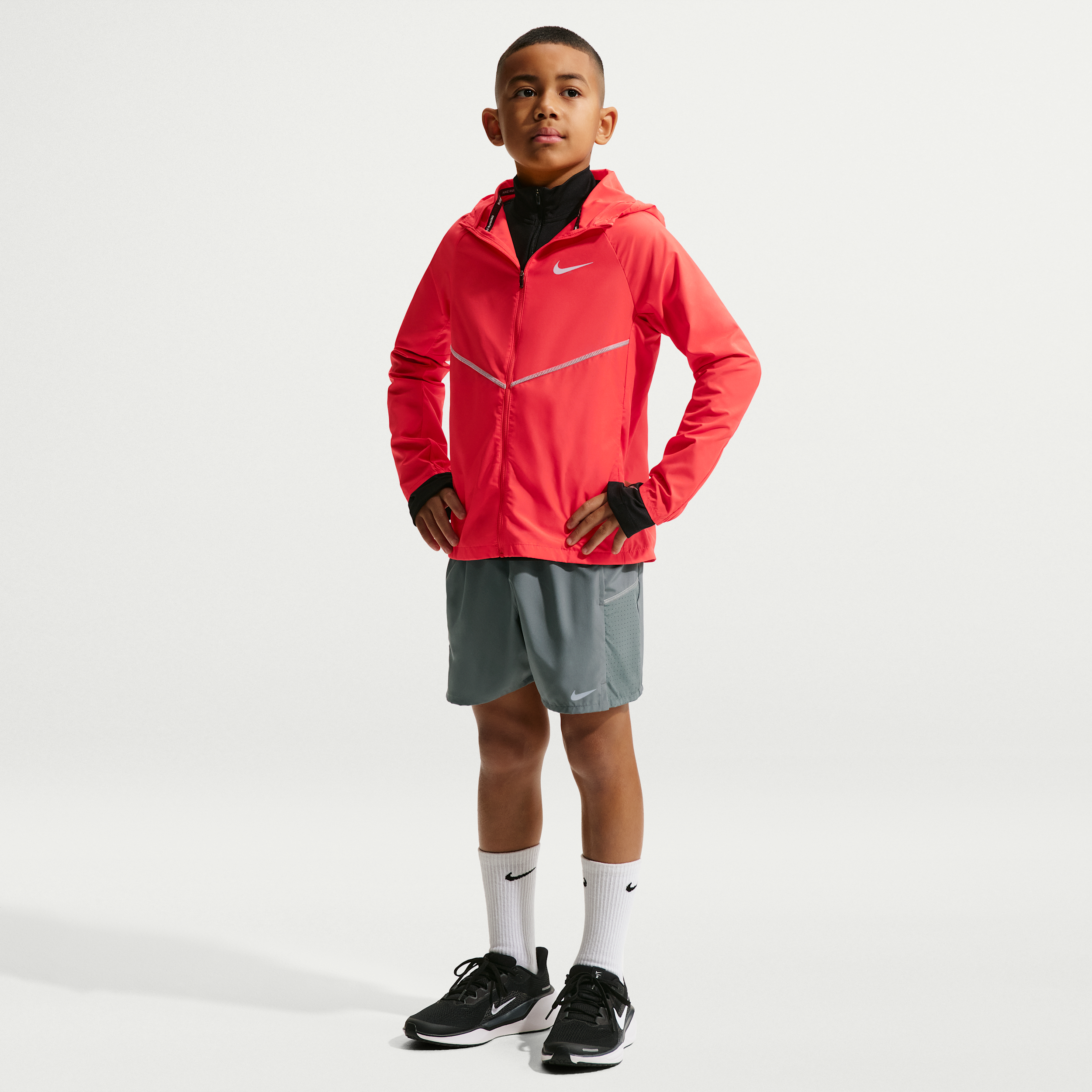 Nike Miler Big Kids' Dri-FIT Training Shorts in Grey | IF2428-084