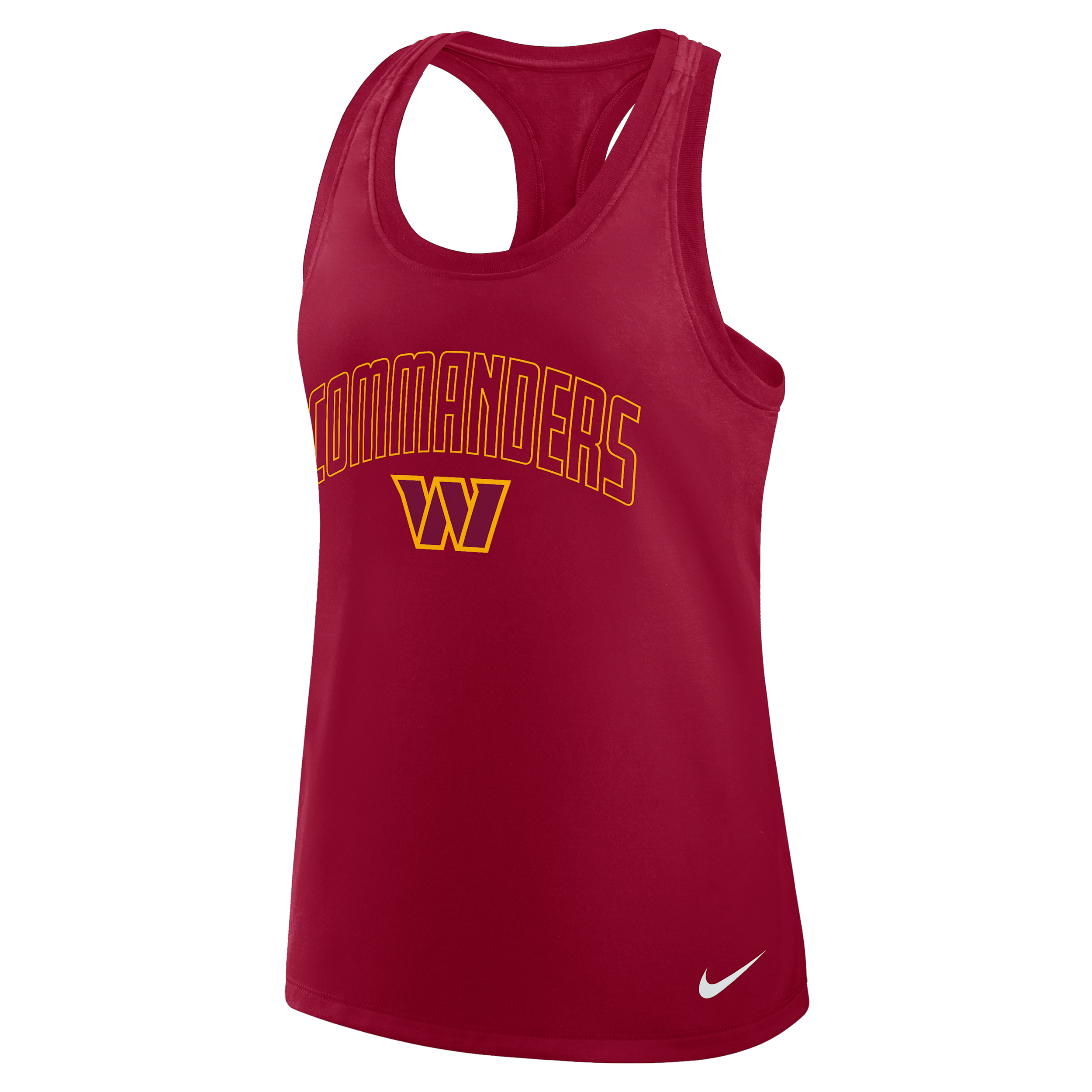 Washington Commanders Primetime Nike Women's Dri-FIT NFL Racerback Tank Top in Red | 03E167P9E-8NT