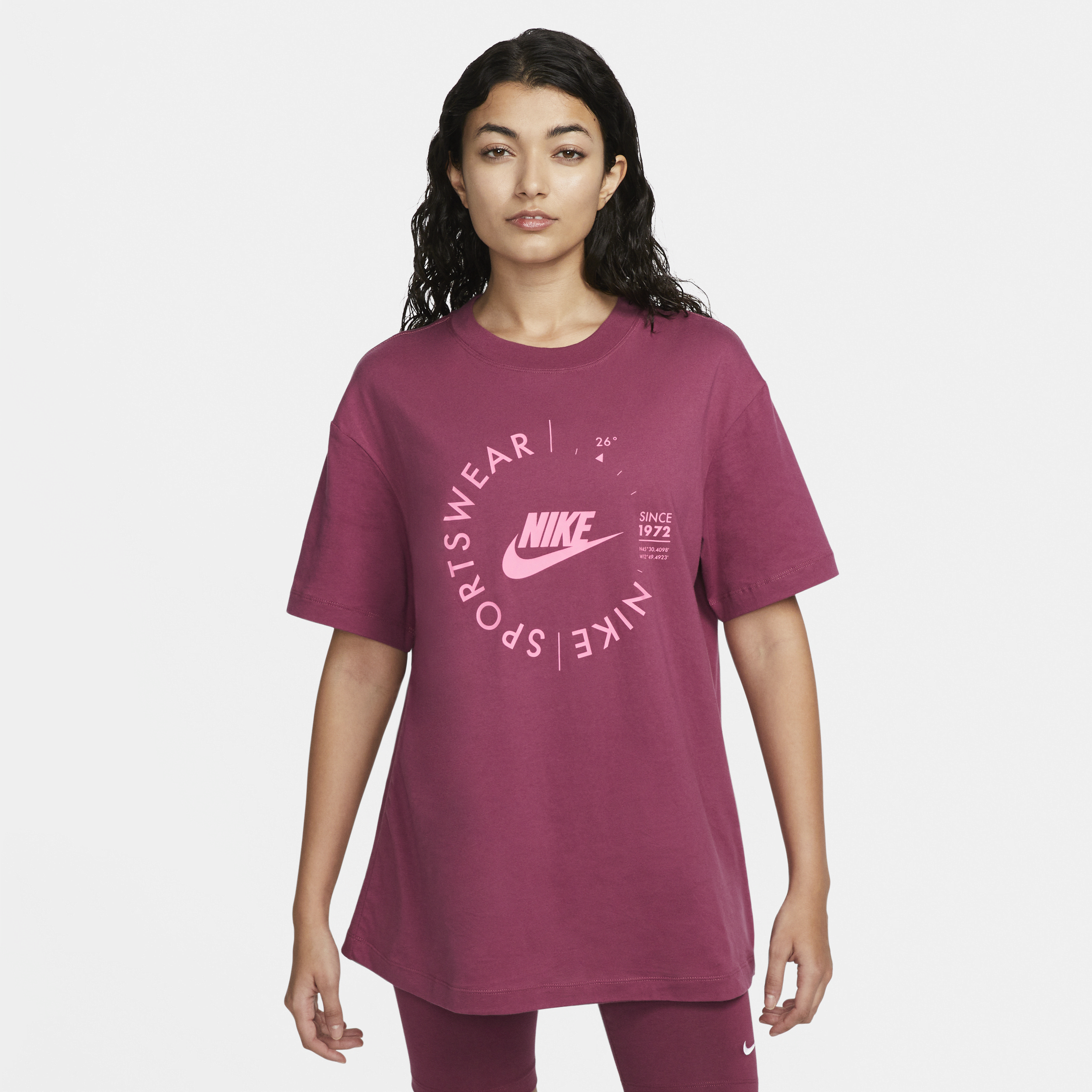 Nike Women's  Sportswear Sports Utility T-shirt In Red