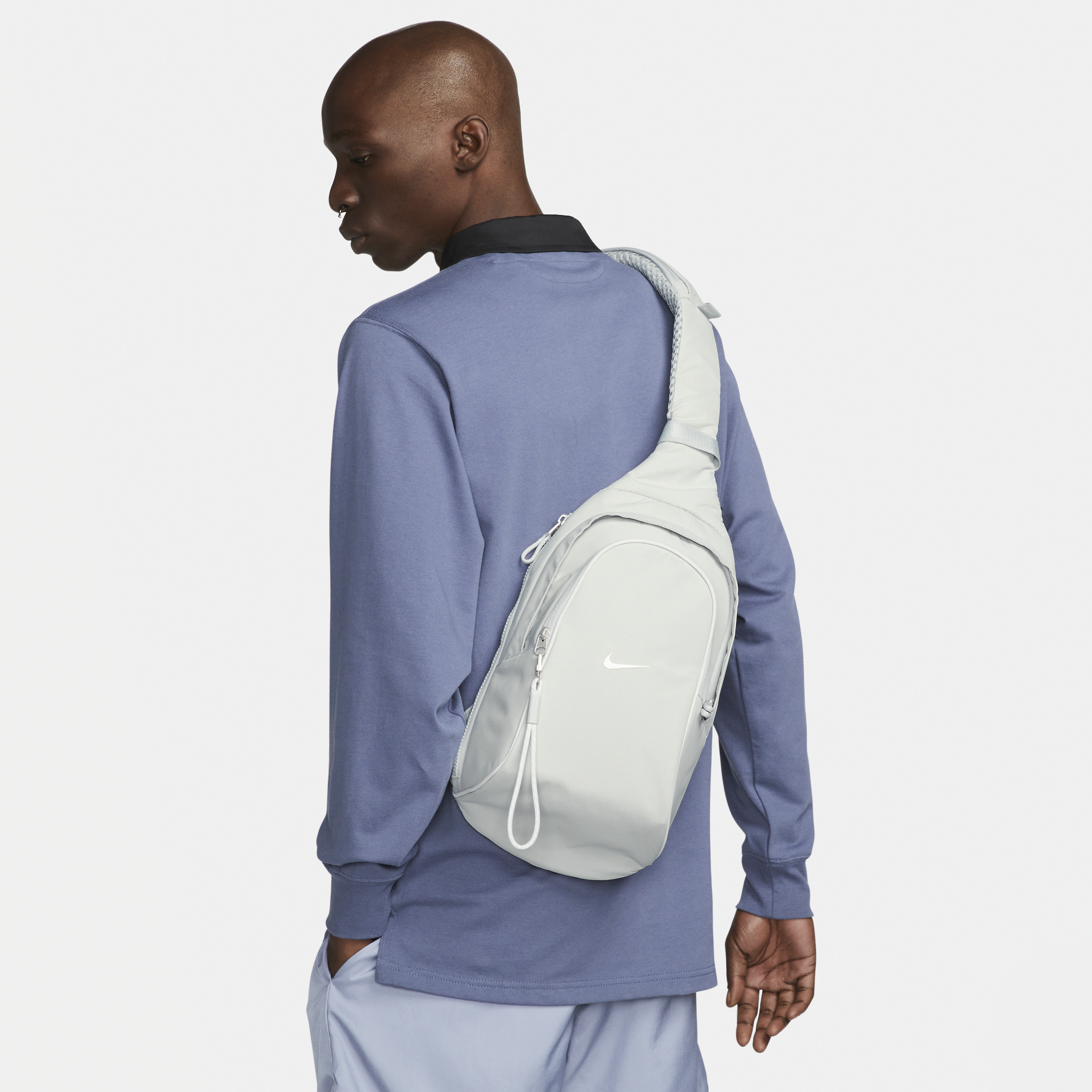 Nike Unisex  Sportswear Essentials Sling Bag (8l) In Grey