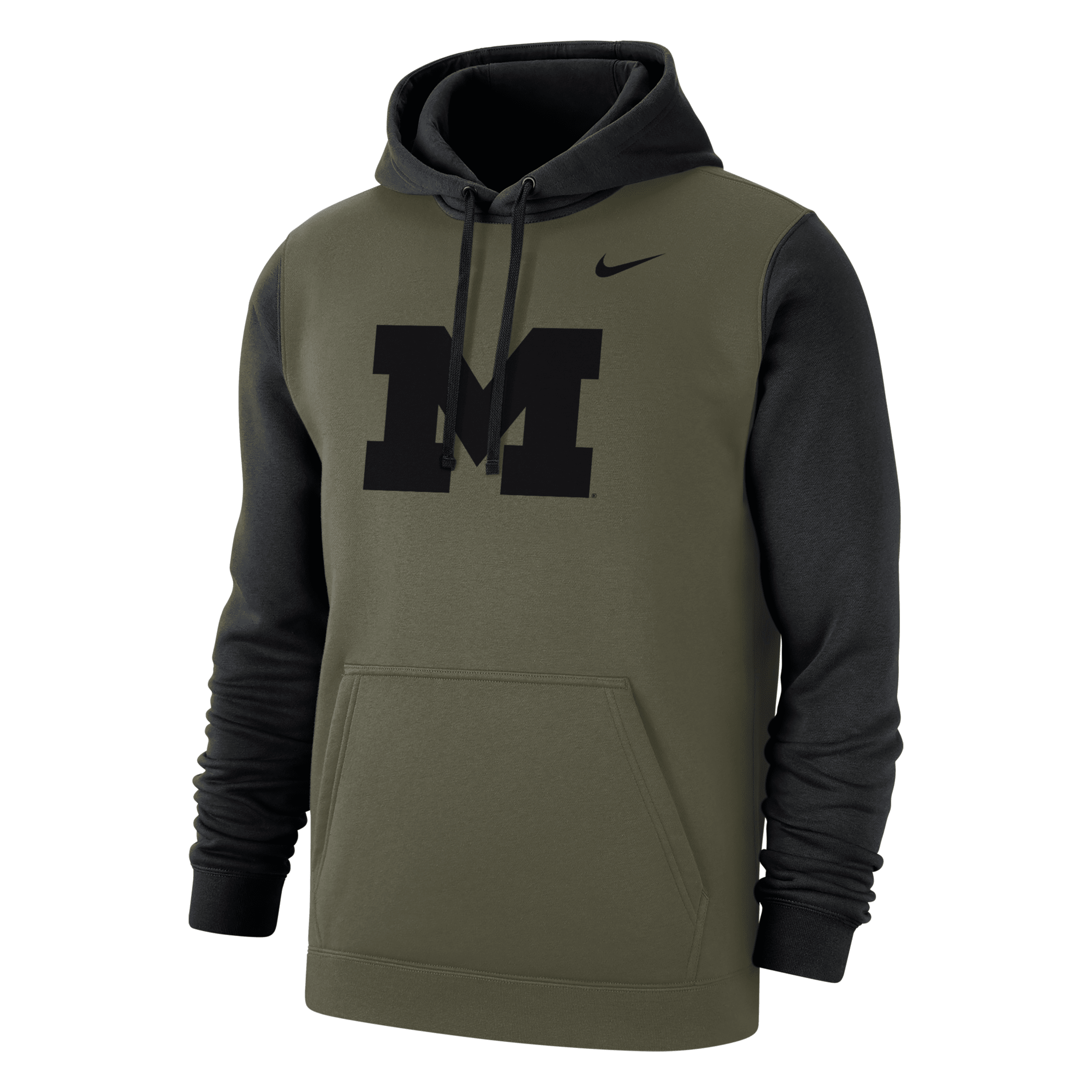 Nike Michigan Olive Pack  Men's College Hoodie In Brown