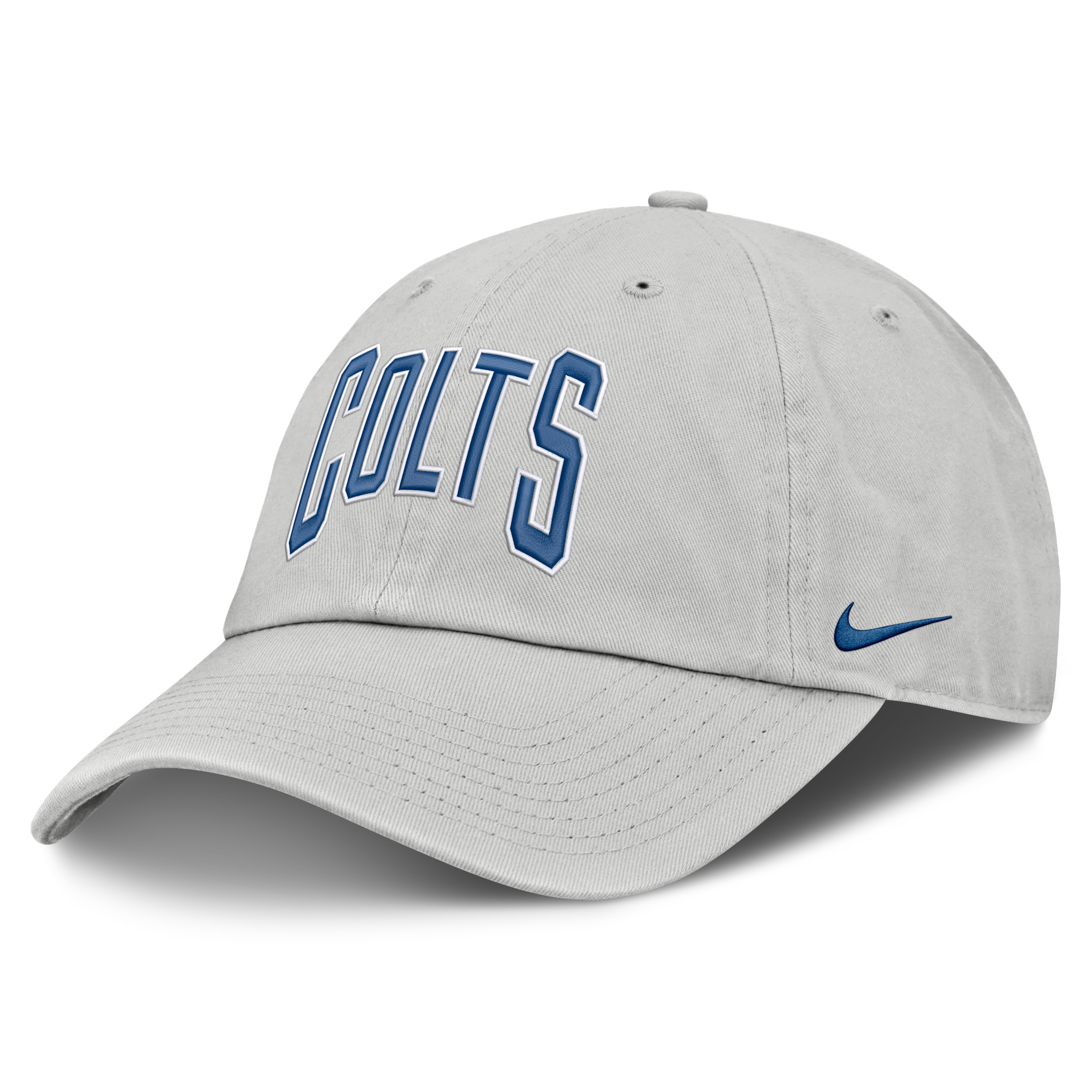 Indianapolis Colts Primetime Club Arched Nike Men's NFL Adjustable Hat in Grey | NF020BB98-BYX