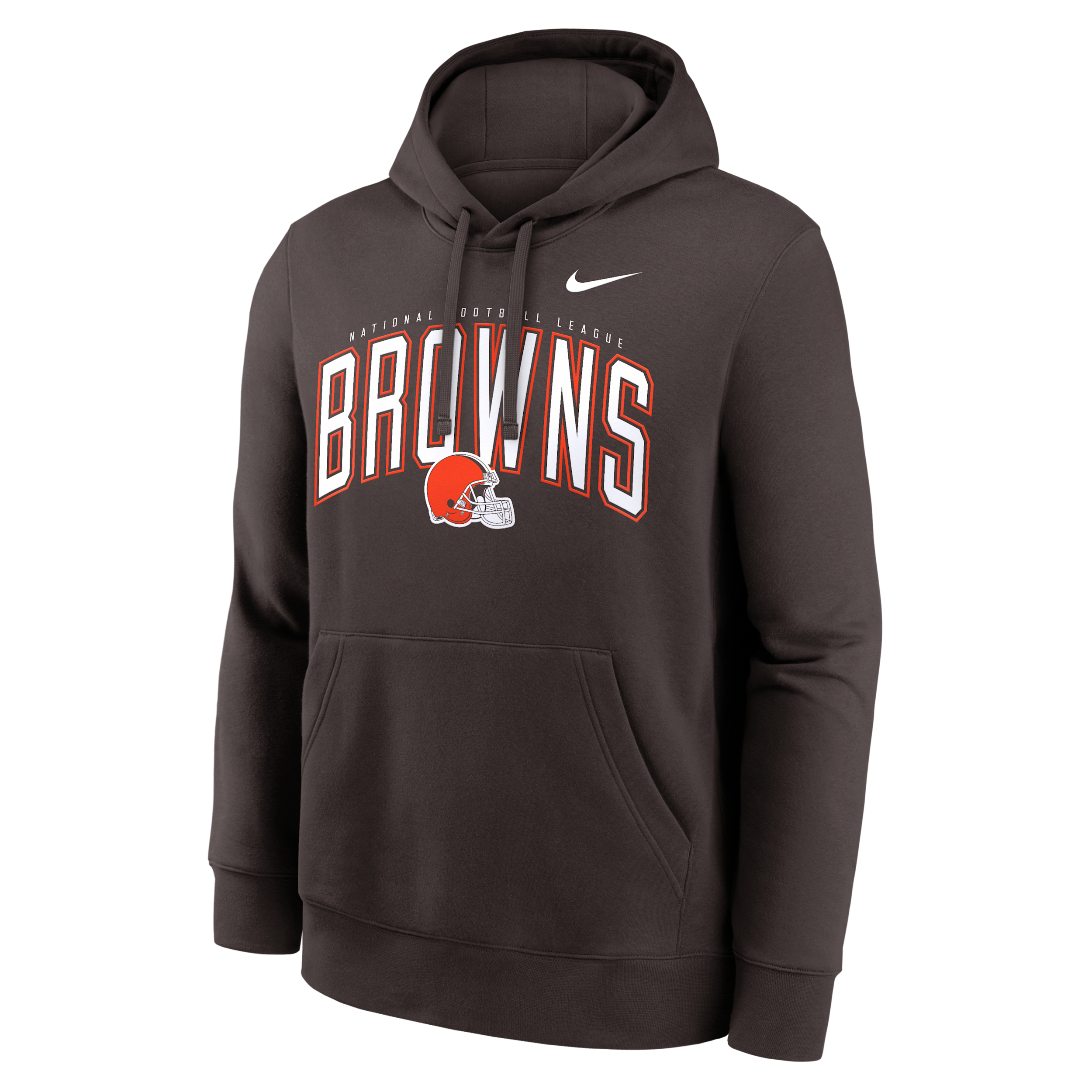 Nike Men's Brown Cleveland Browns Expect Victory Club Fleece Pullover Hoodie - Brown
