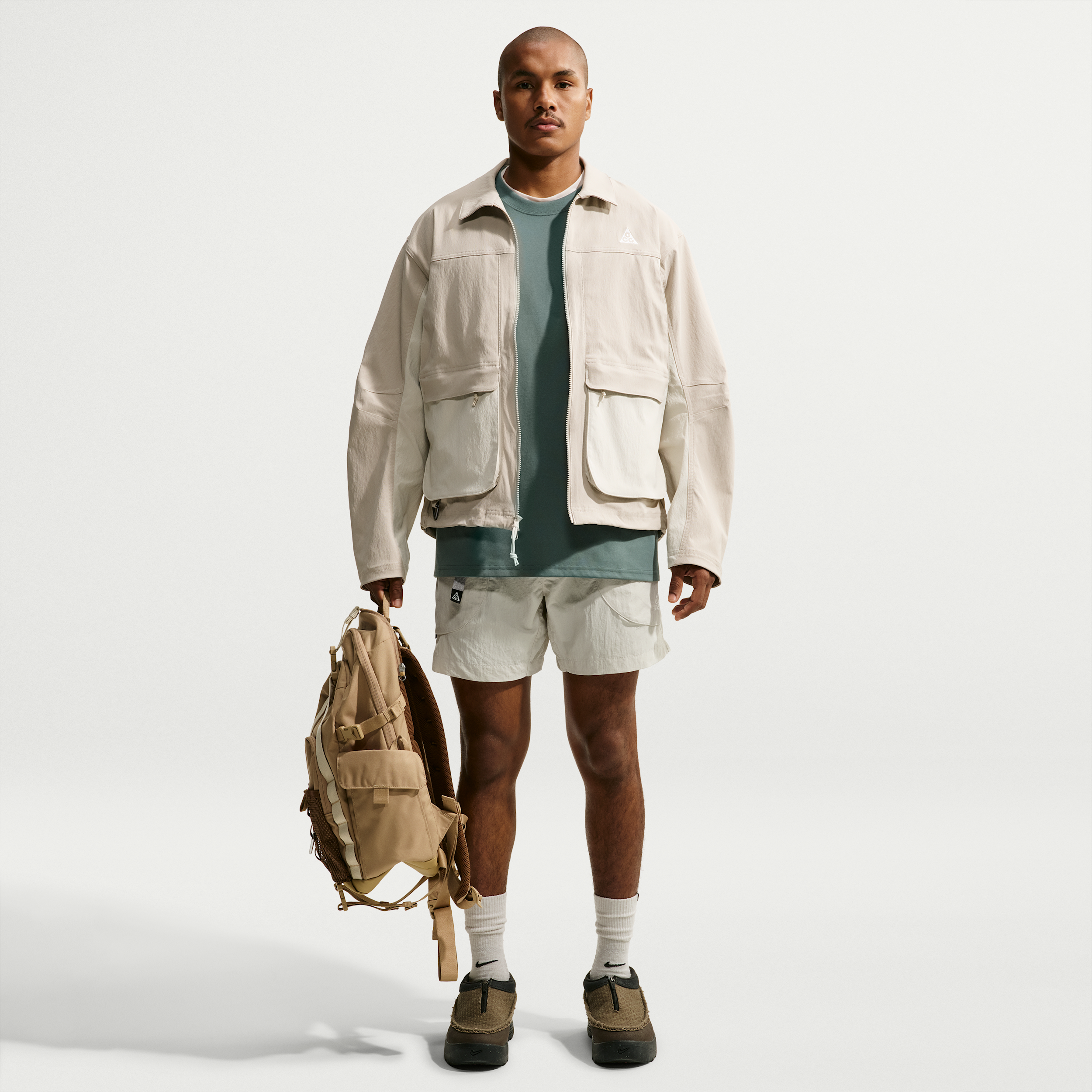 Nike Men's ACG Dolomiti Shorts, Medium, Lt Orewood Brown
