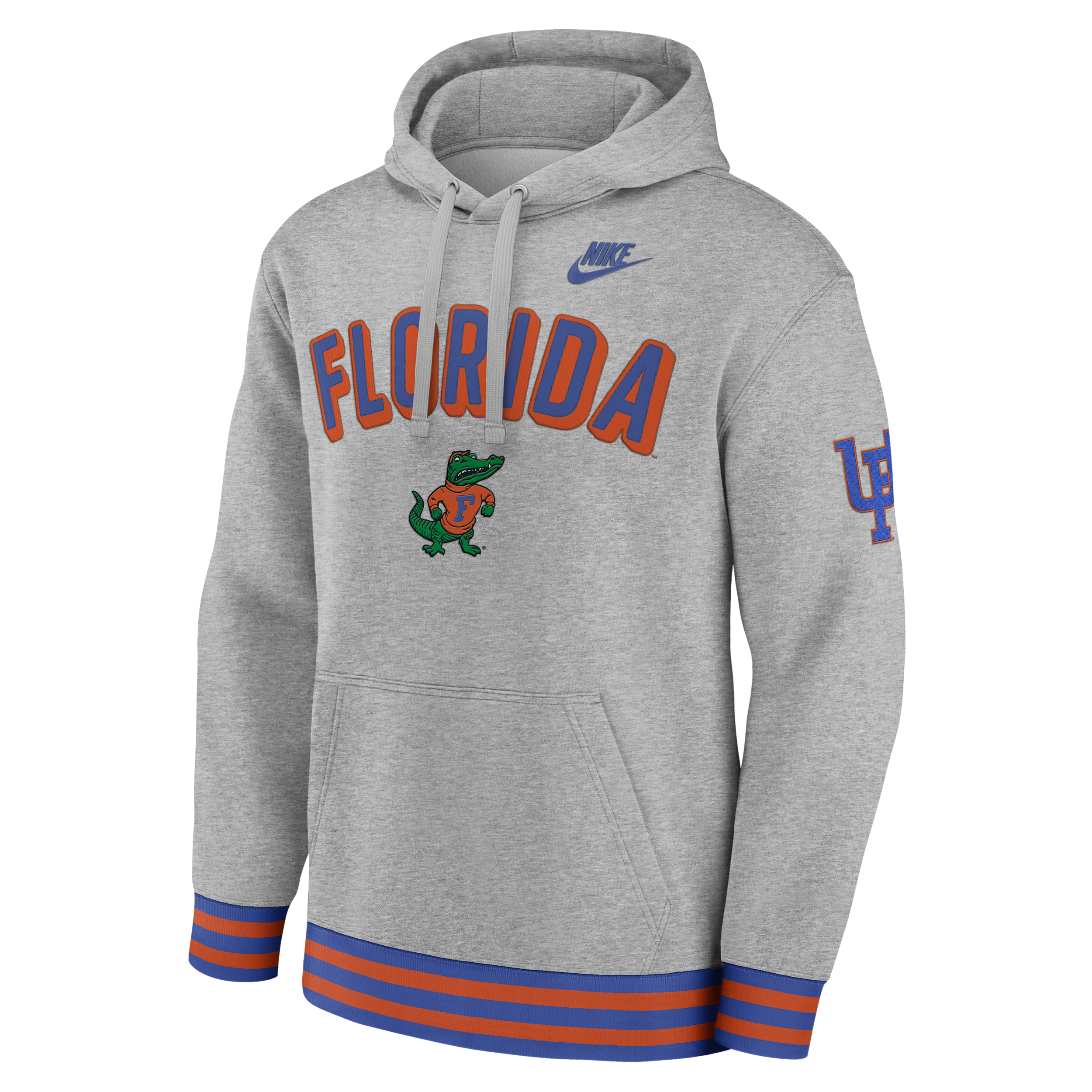 Florida Legacy Retro Menâs Nike Men's College Pullover Hoodie in Grey | 02K30G1RUFV-MPS