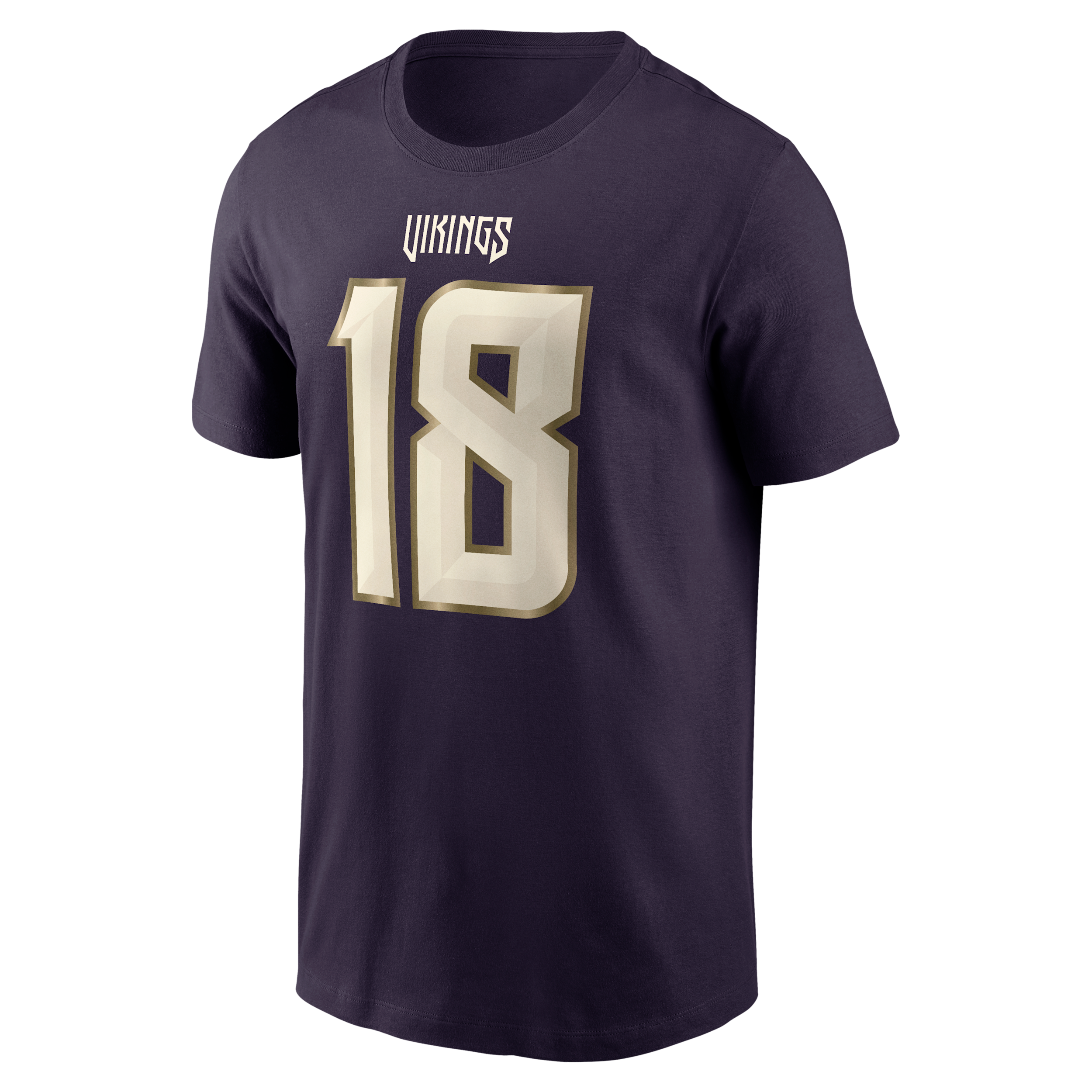 Nike Men's Justin Jefferson Purple Minnesota Vikings 2026 Rivalries Collection Player Name & Number T-Shirt - Purple