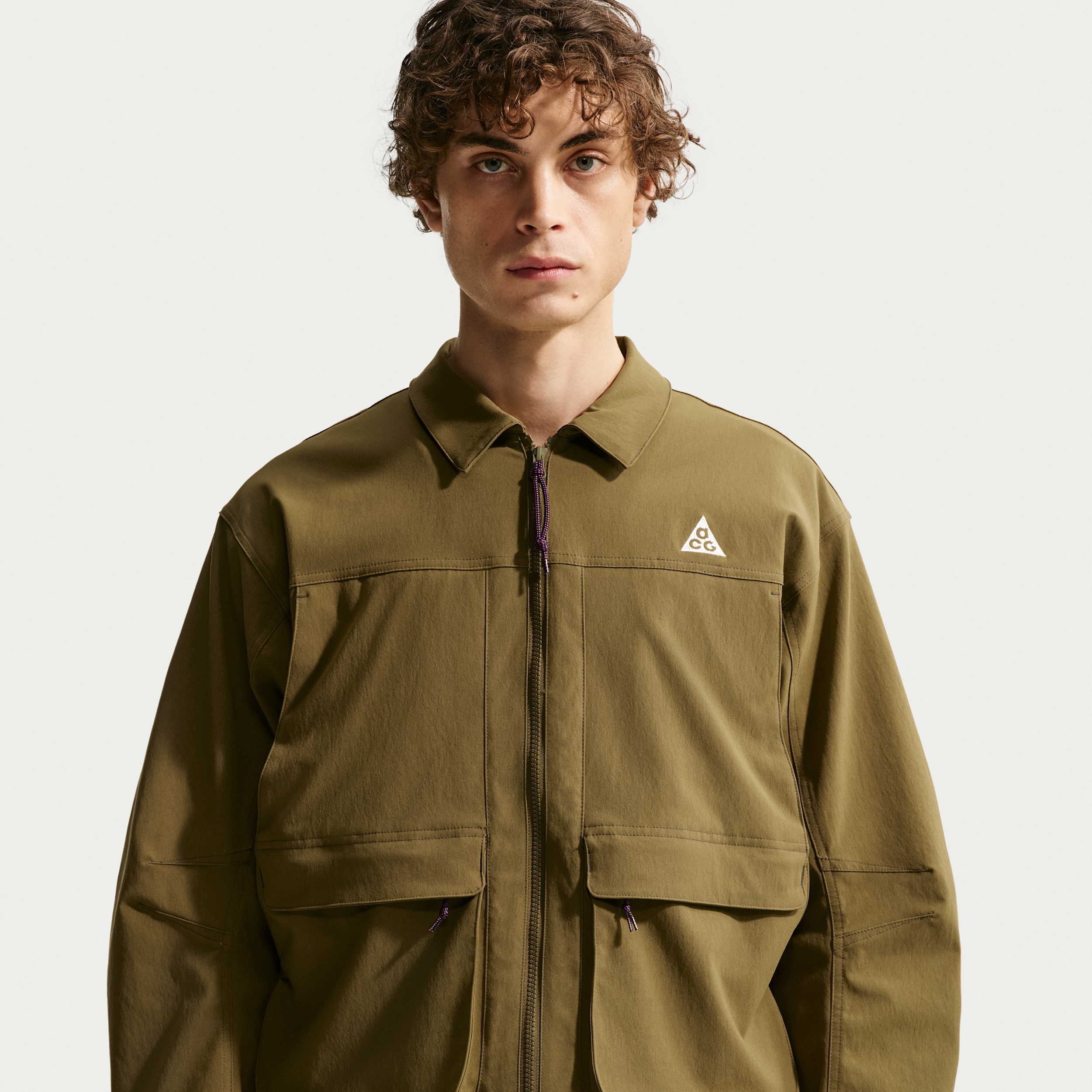 Men's Nike ACG Smith Summit UV Jacket in Brown | HV0598-368