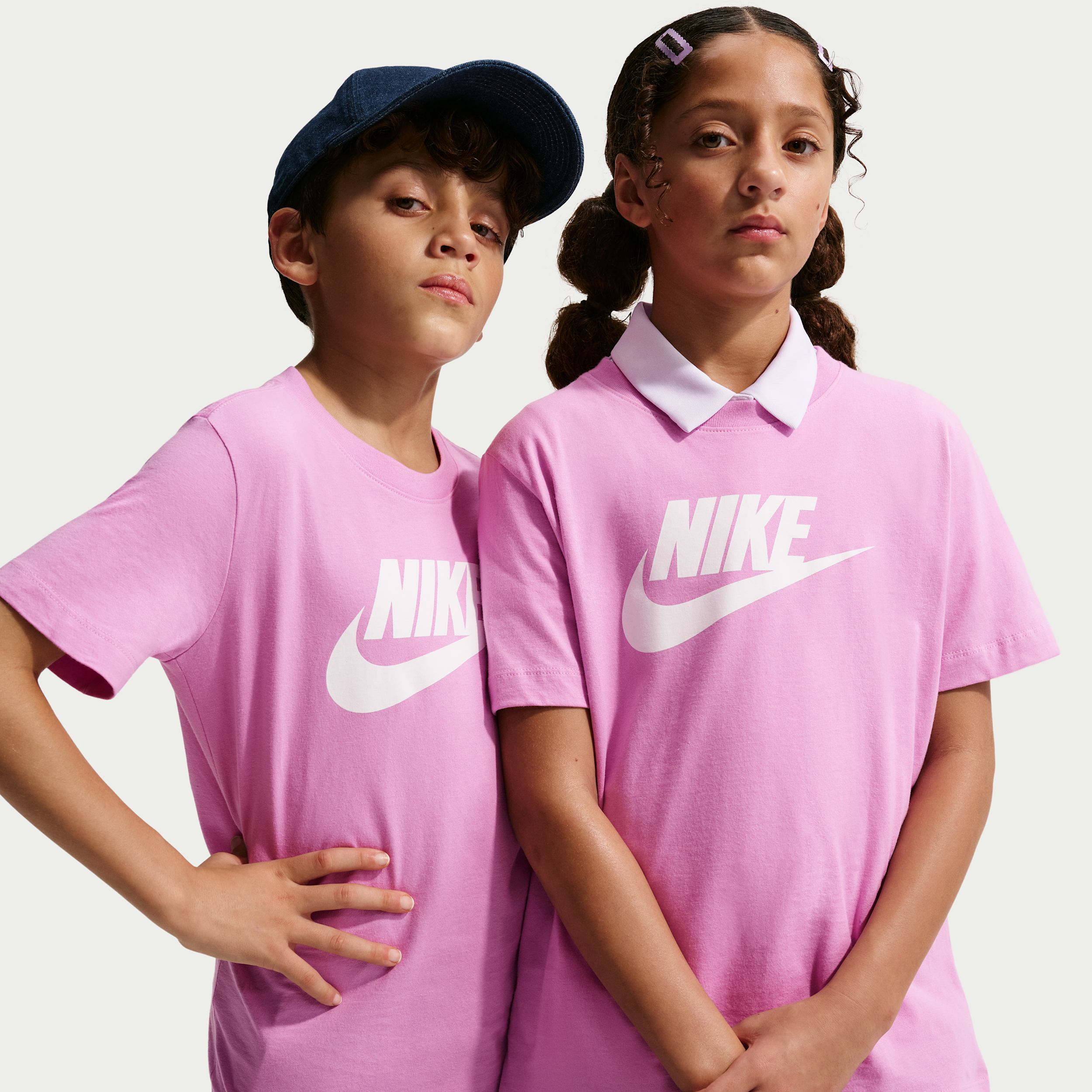 Nike Sportswear Big Kids' T-Shirt in Purple | FZ5178-503