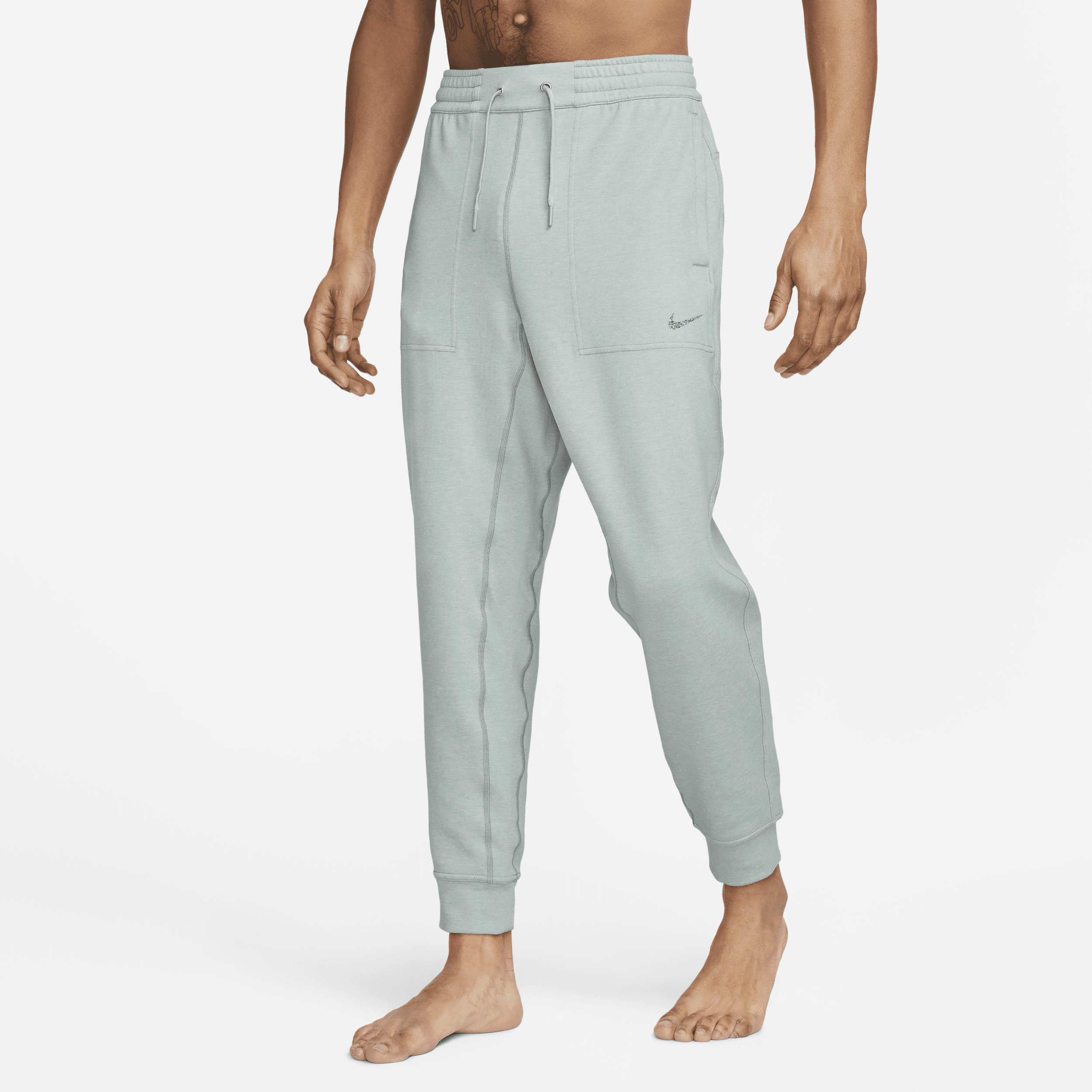 Nike Men's Yoga Drifit Fleece Pants In Grey ModeSens