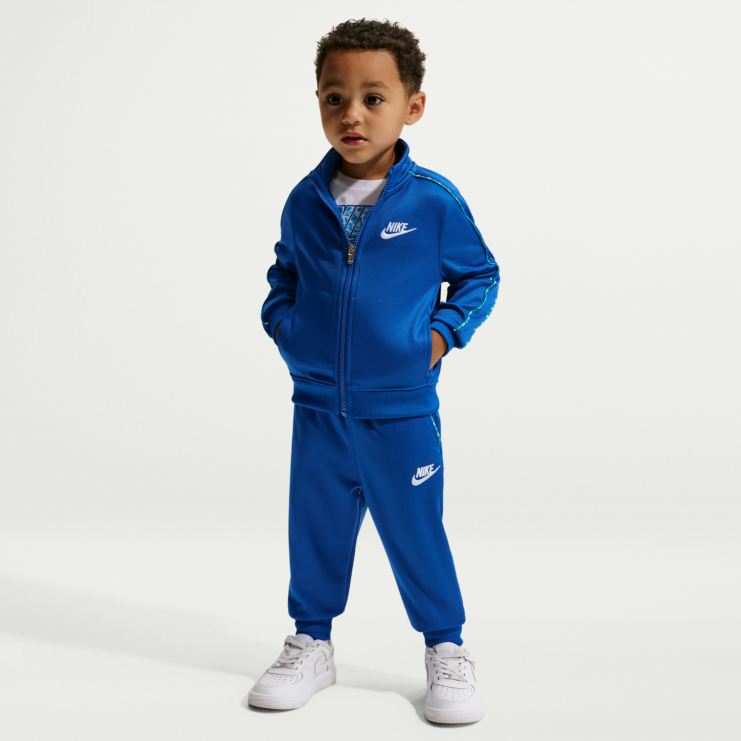 Nike Toddler Boys' 2T-4T Dri-Fit Lifestyle Full-Zip Jacket and Pants, 2-Piece Set - Game Royal