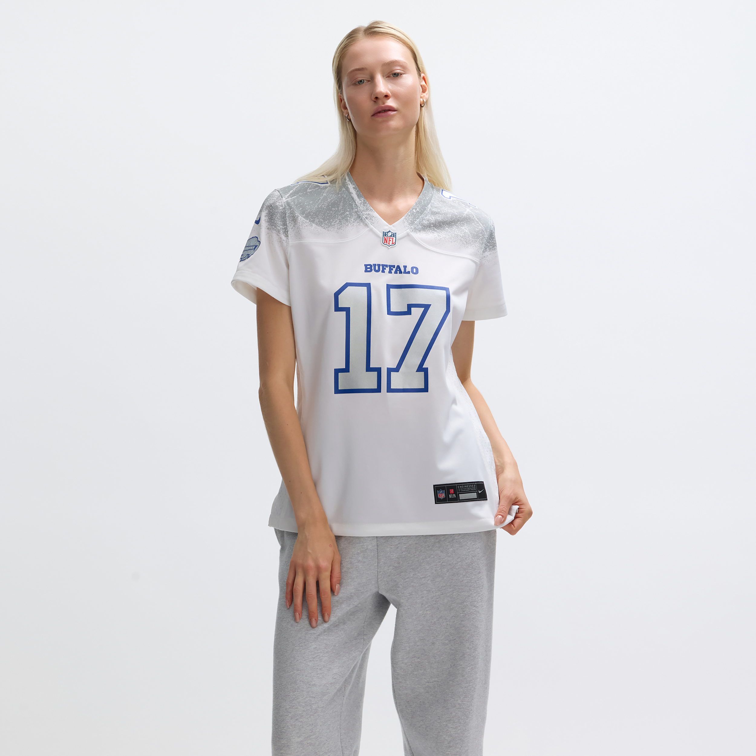 Josh Allen Buffalo Bills Rivalries Collection Womenâs Nike Women's NFL Game Jersey in White | 67NW0G6281F-RZ1