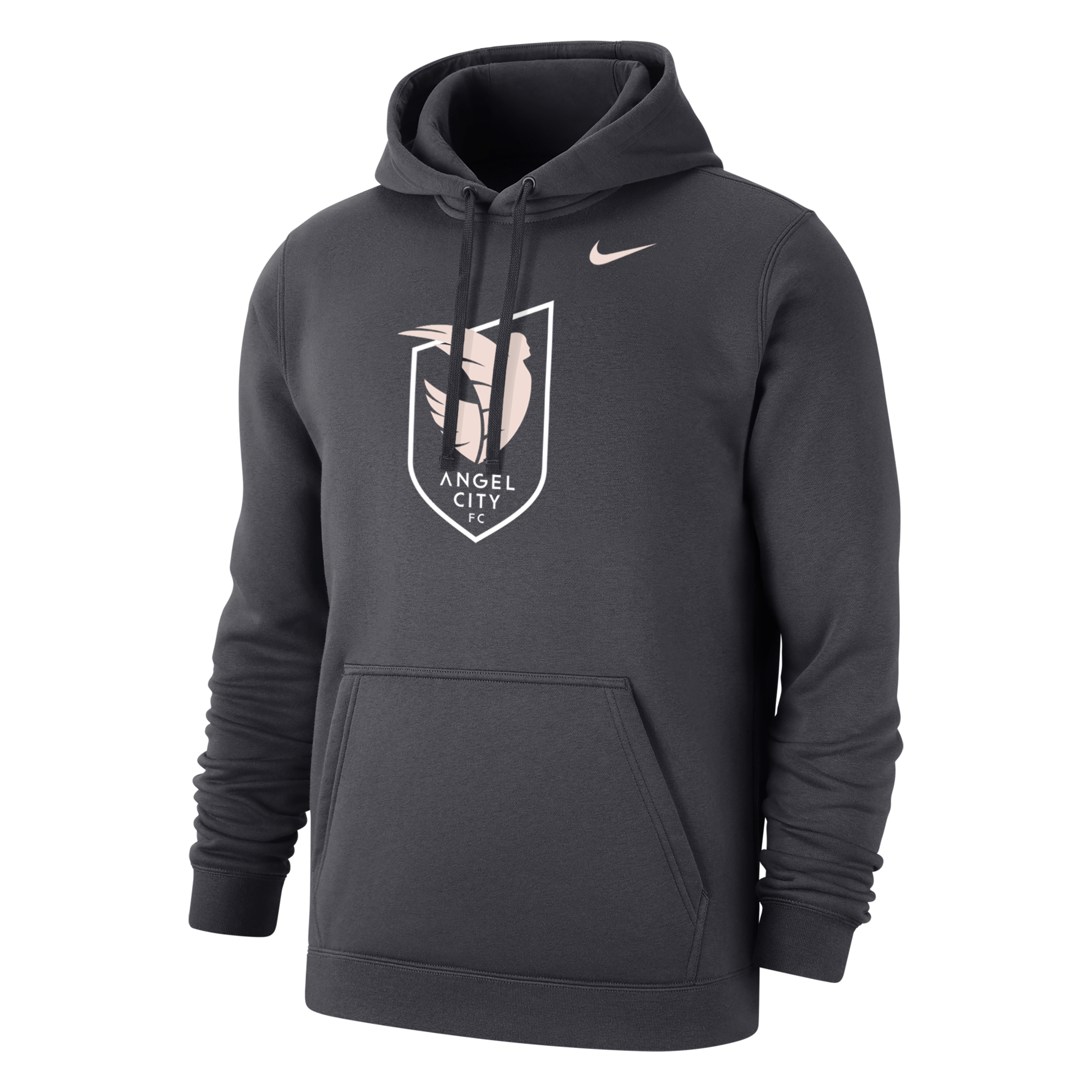Nike Angel City Fc Club Fleece  Men's Soccer Hoodie In Grey