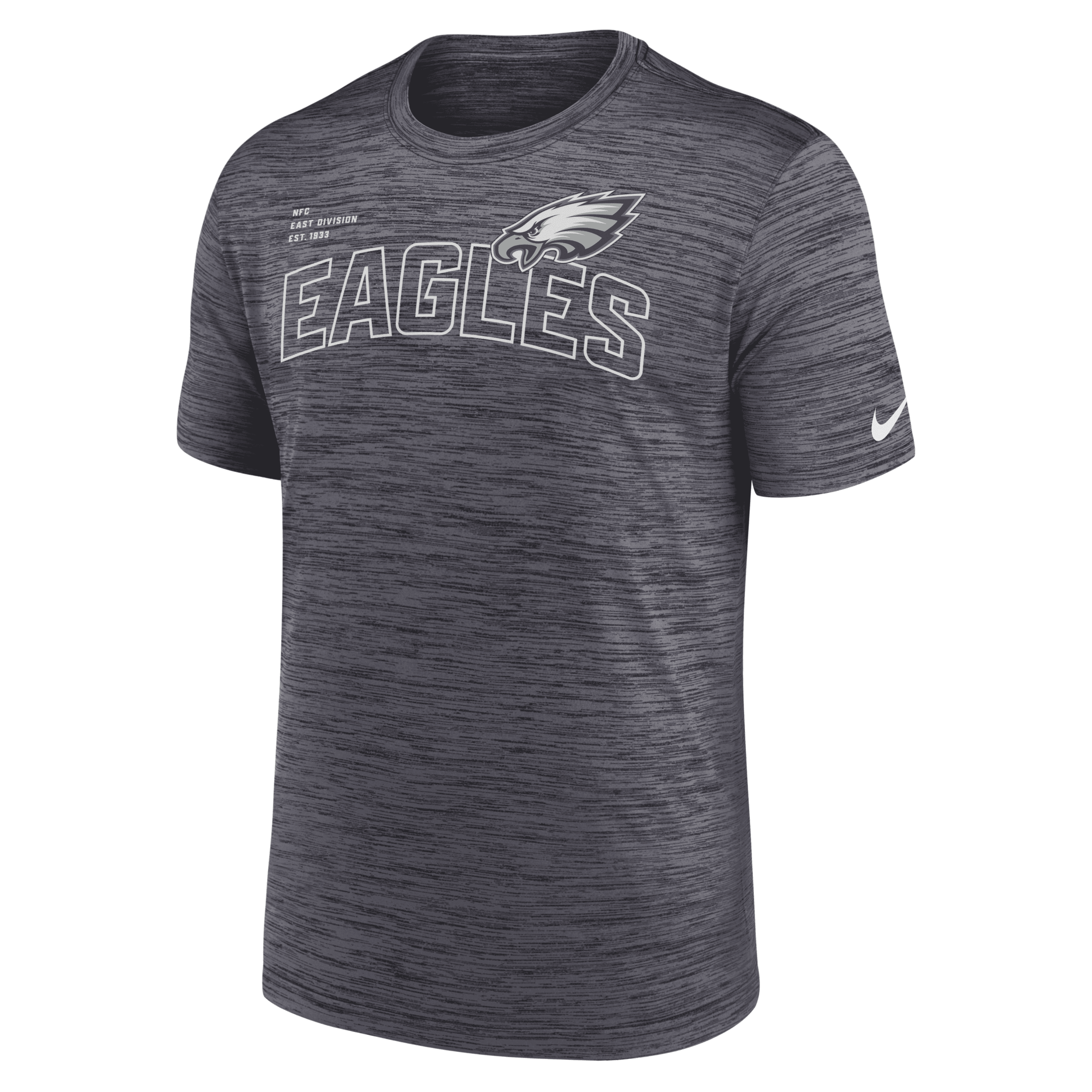 Shop Nike Philadelphia Eagles Velocity Arch  Men's Nfl T-shirt In Black