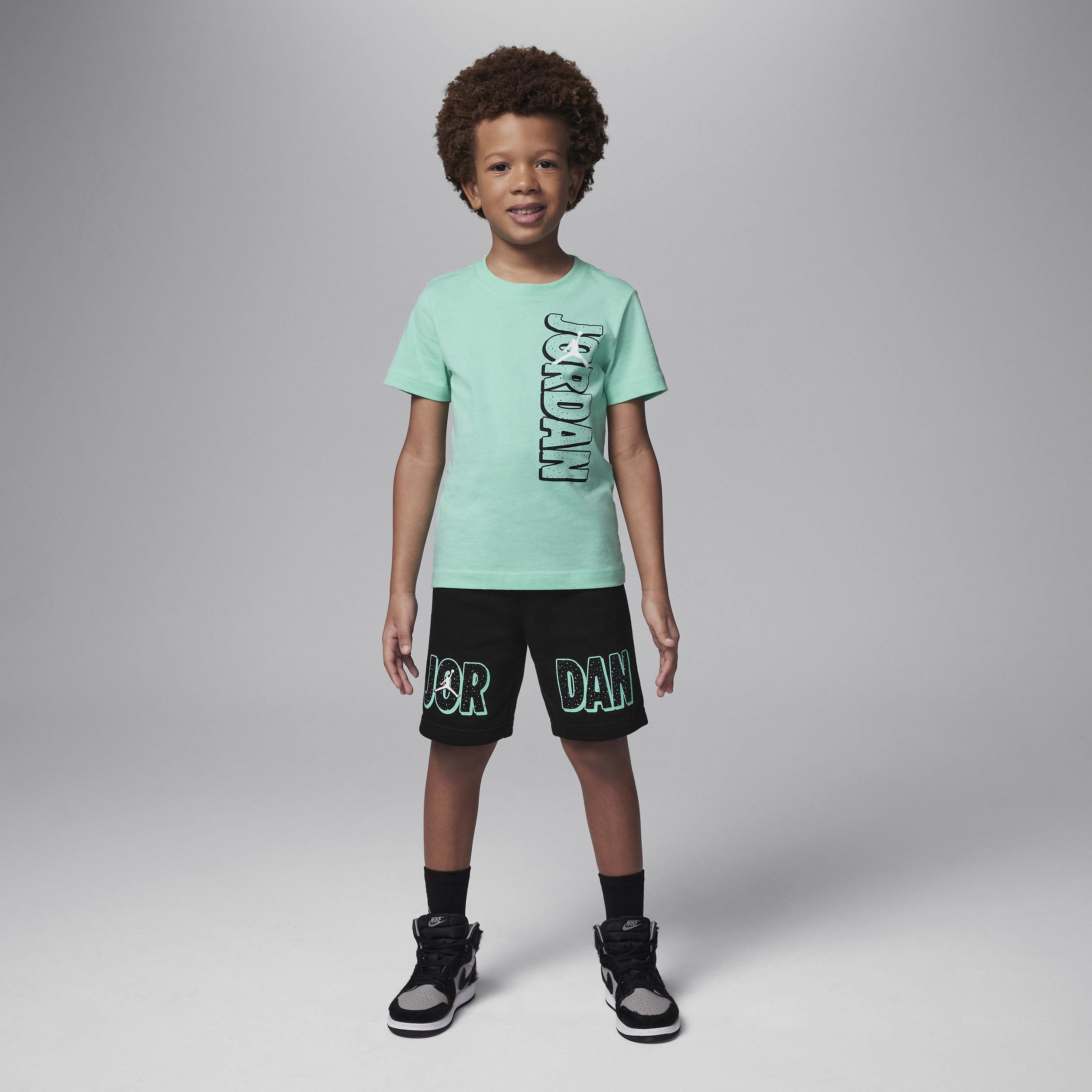 Shop Jordan Rise Little Kids' Shorts Set In Black