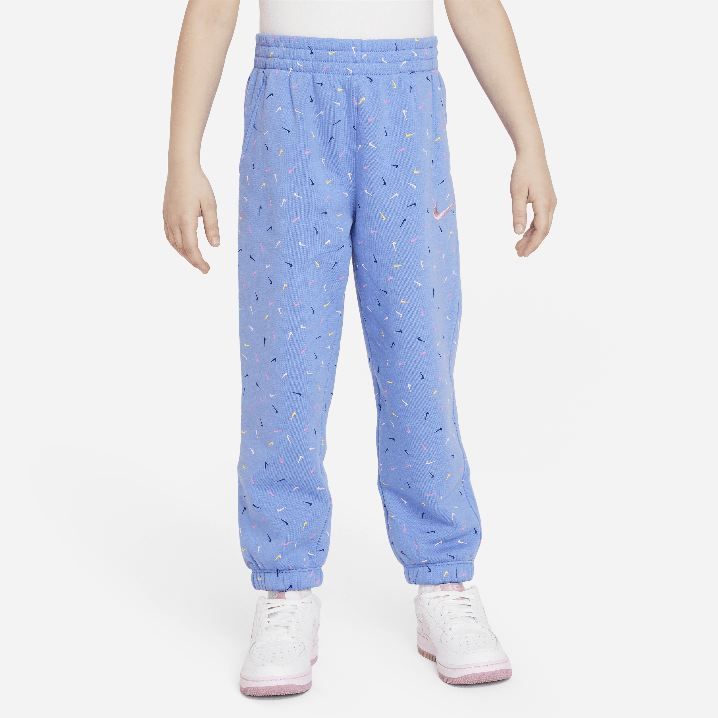 Nike Swooshfetti Fleece Pants Little Kids Pants In Blue