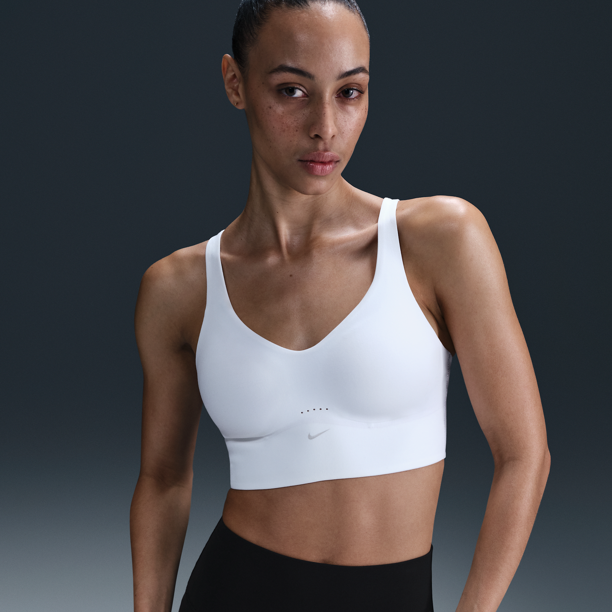 Nike Alate Sports Bra In White