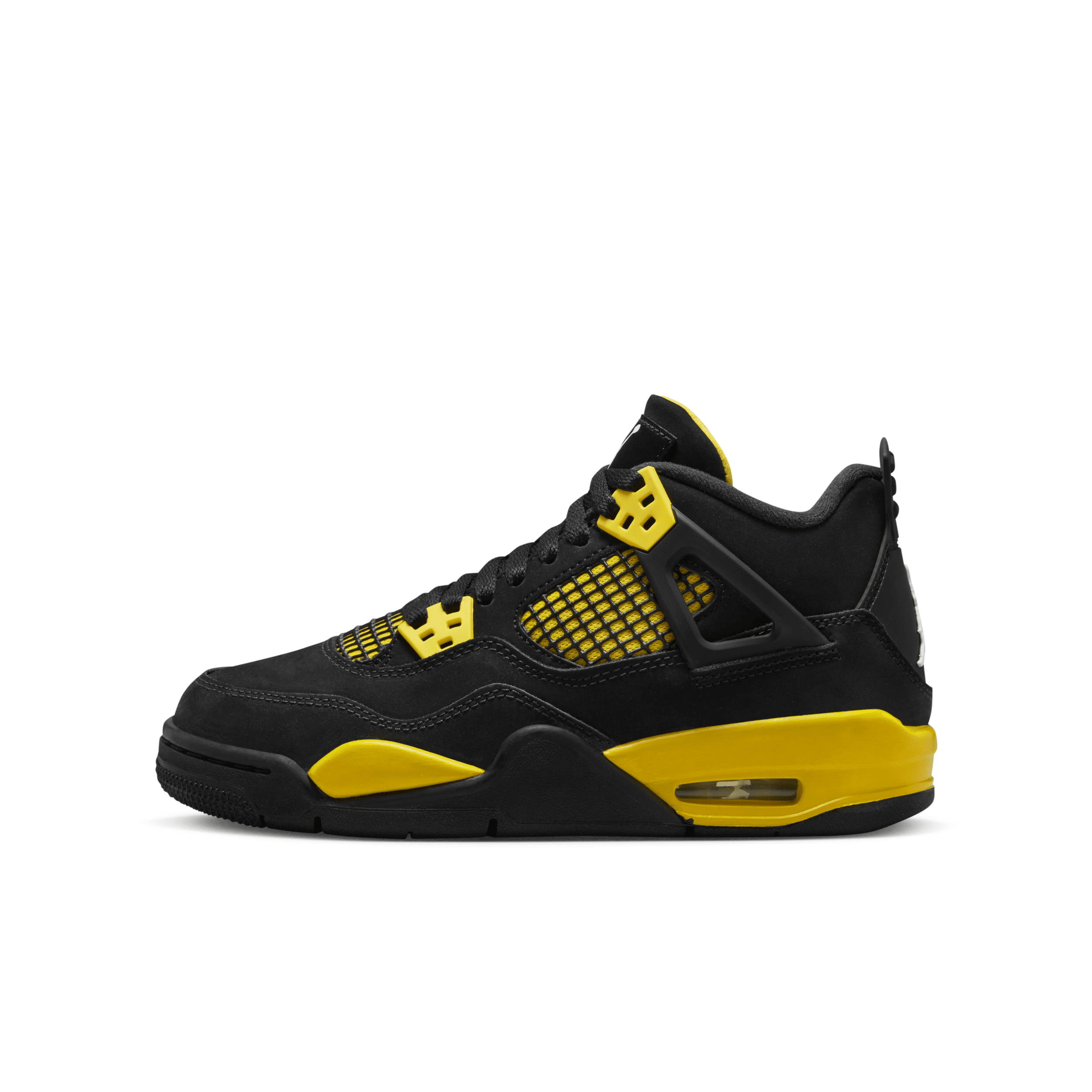 Jordan Air  4 Retro Big Kids' Shoes In Black