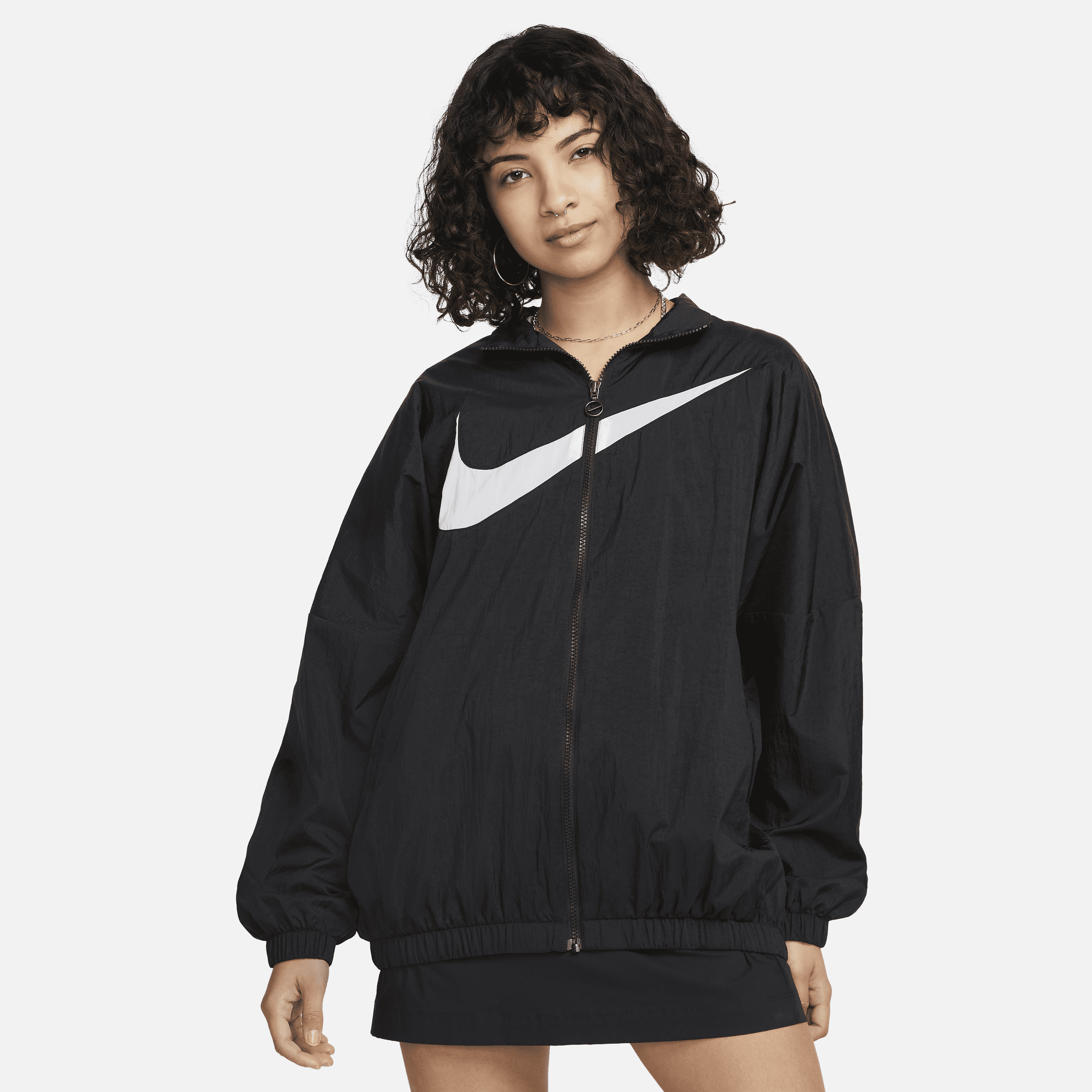 Shop Nike Women's  Sportswear Essential Woven Jacket In Black