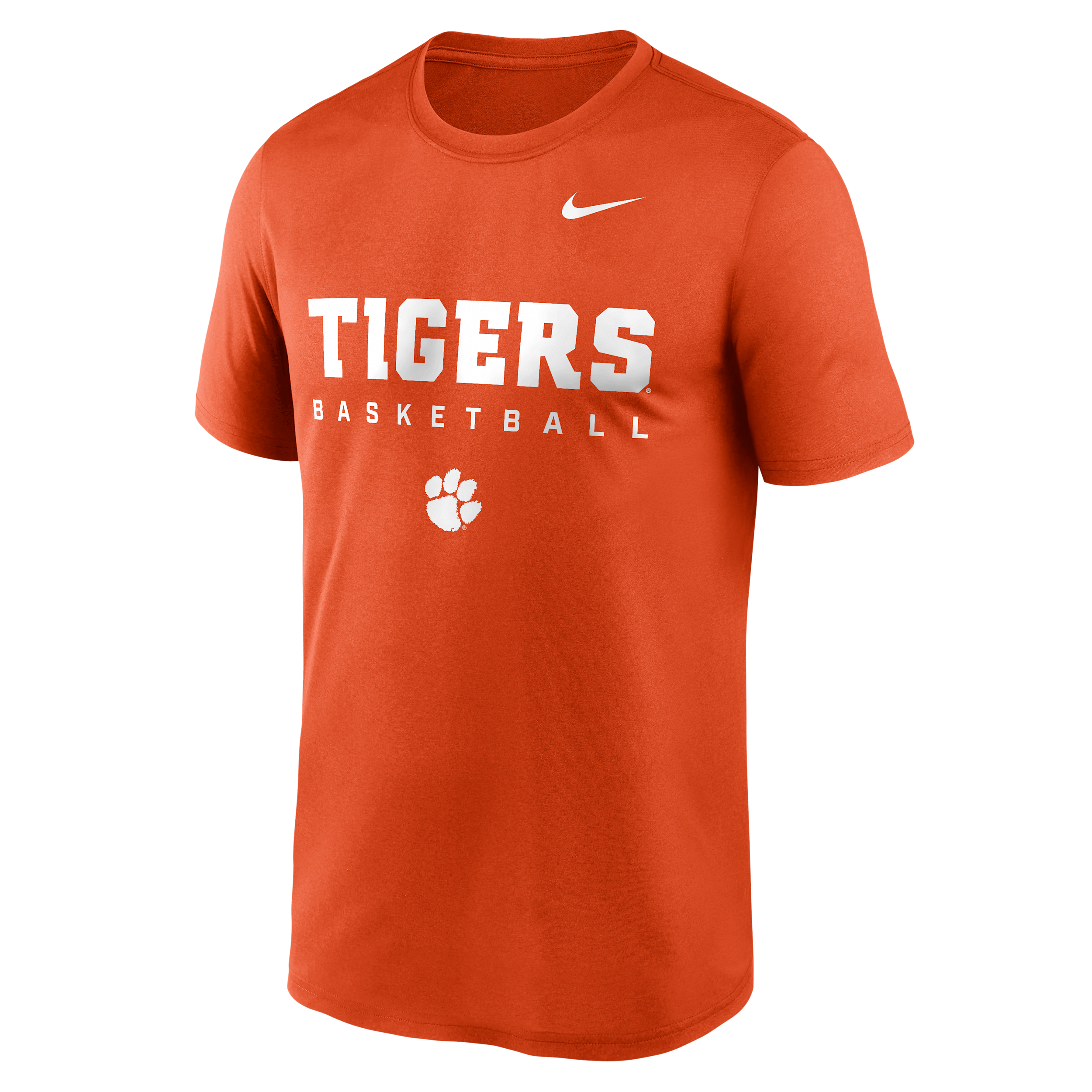 Clemson Courtside Basketball Legend Nike Men's Dri-FIT College T-Shirt in Orange | 02TI89MCLN-8TZ