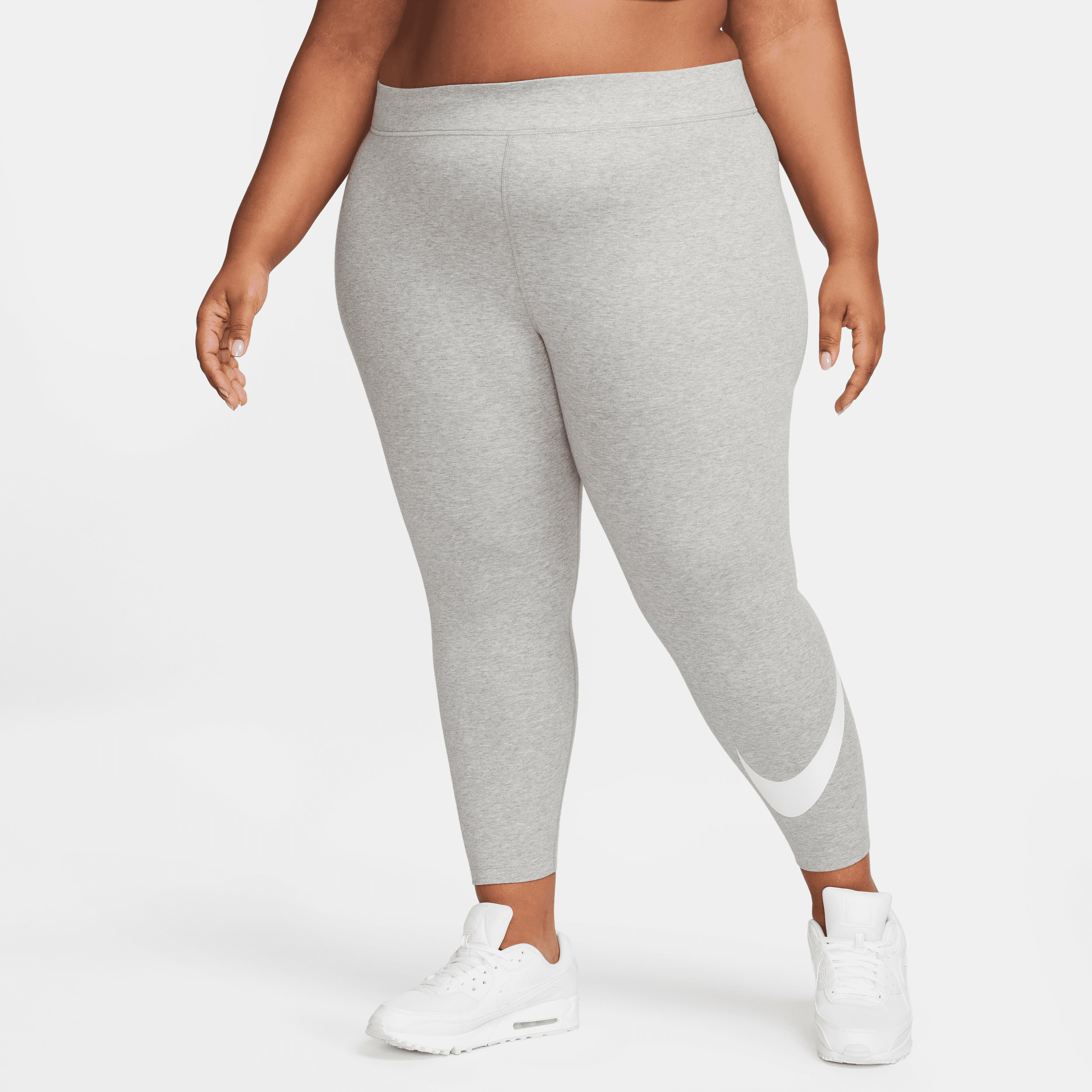 Nike Women's  Sportswear Classics High-waisted Graphic Leggings (plus Size) In Grey