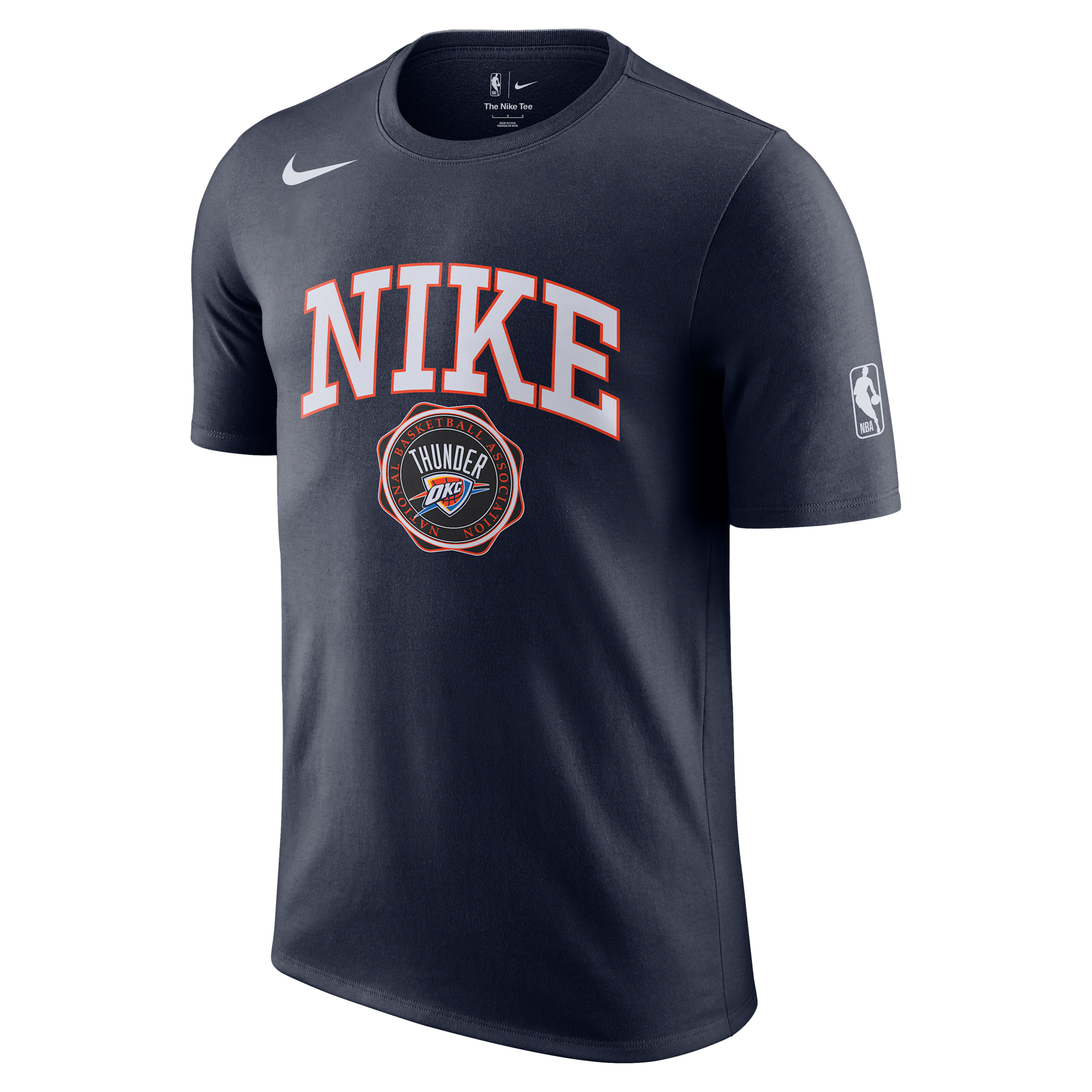 Nike Oklahoma City Thunder Essential Men's Nba T-shirt In Blue