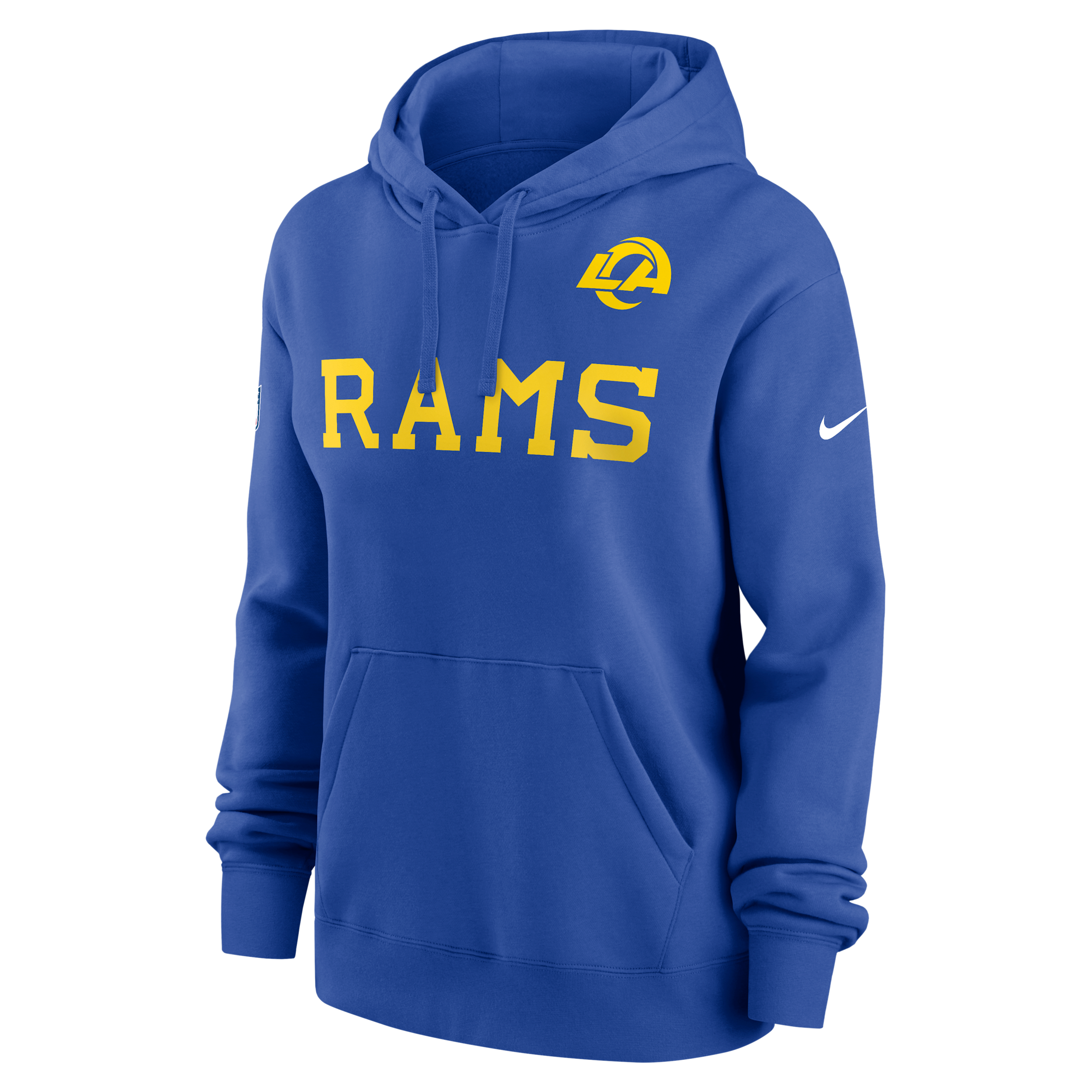 Los Angeles Rams Alt Pack Club Nike Women's NFL Pullover Hoodie in Blue | 00Z54EVQ9X-M5A