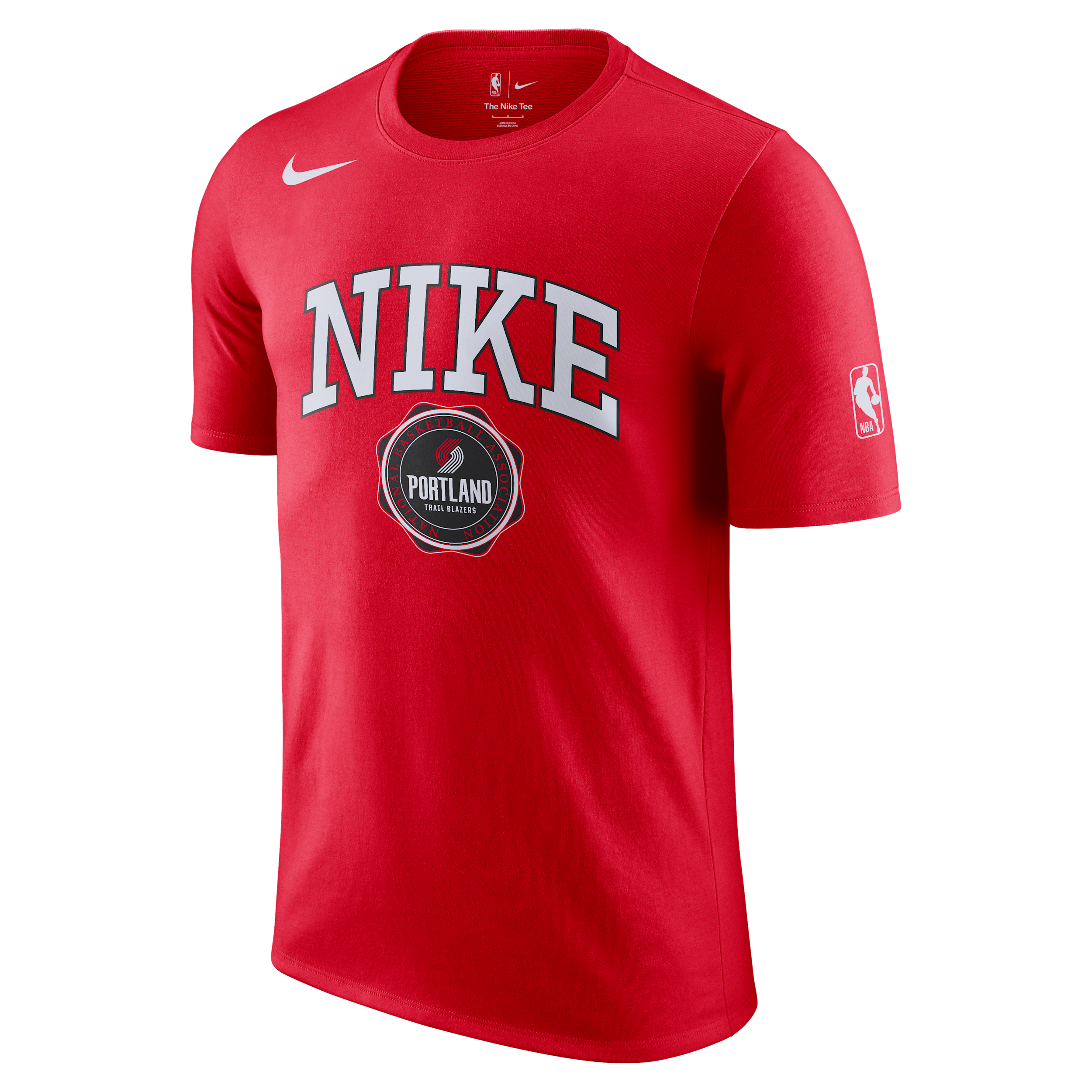 Nike Portland Trail Blazers Essential Men's Nba T-shirt In Red