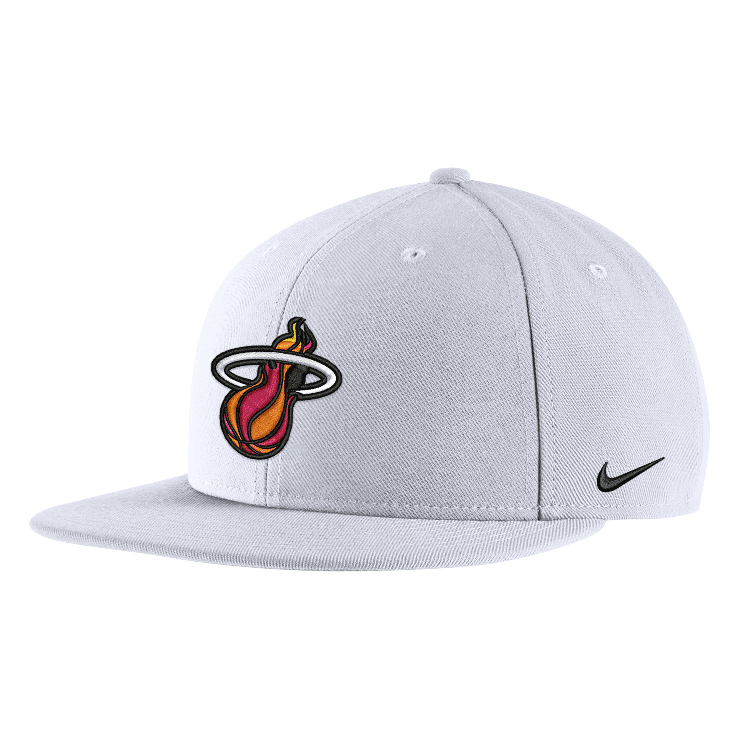 Nike Miami Heat City Edition  Men's Nba Snapback Hat In White