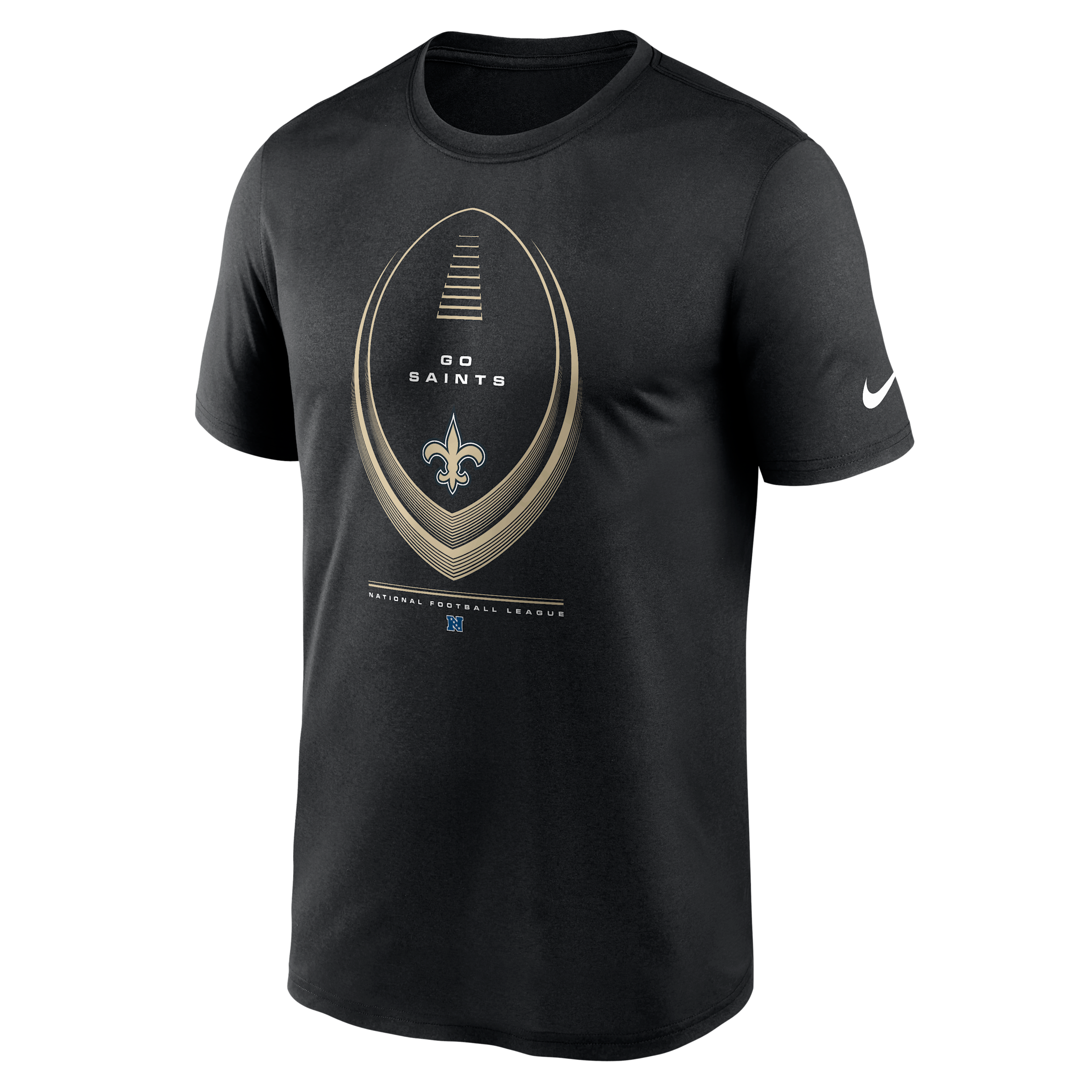 New Orleans Saints Legend Icon Nike Men's Dri-FIT NFL T-Shirt in Black | NKGK00A7W-NDB