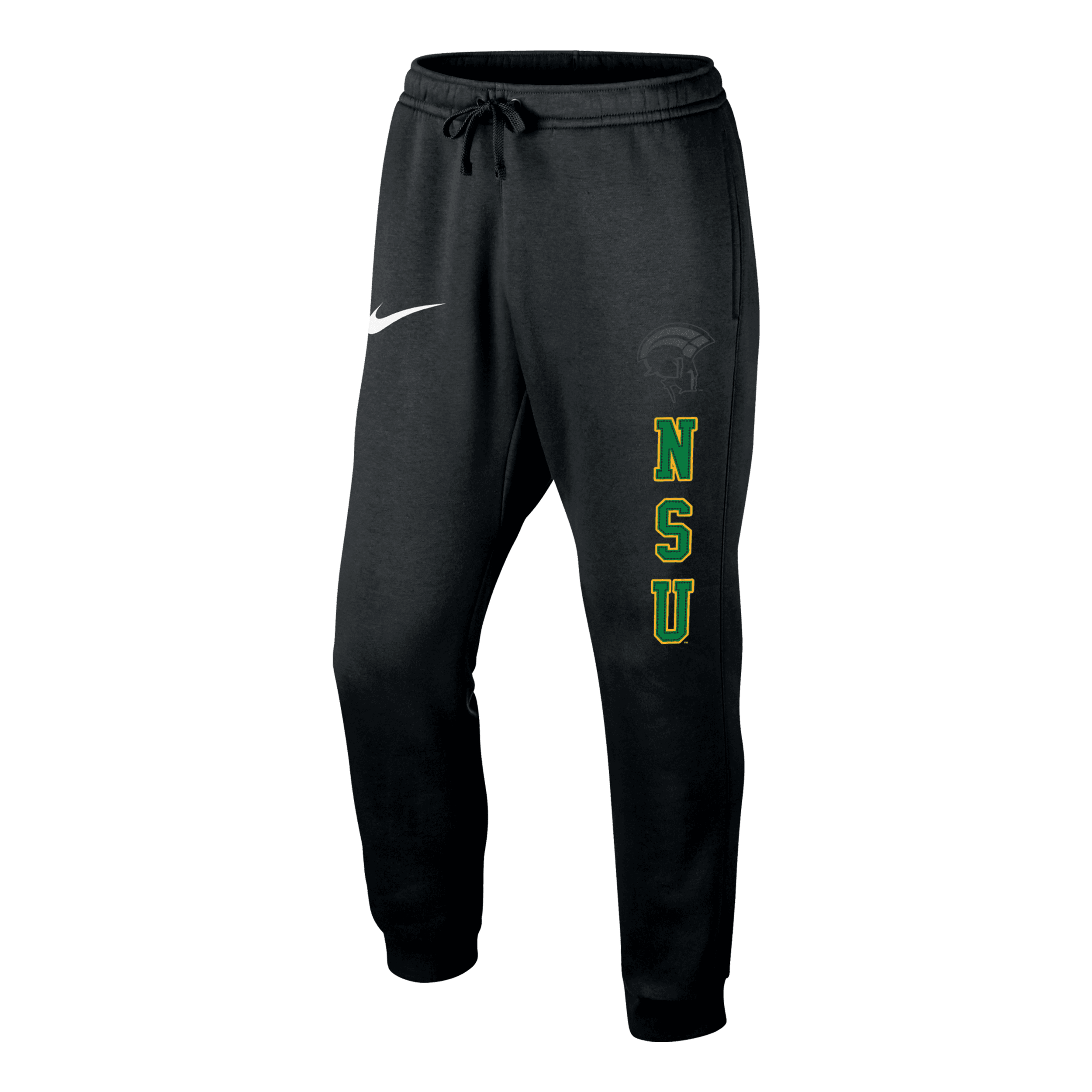 Nike Men's College Club Fleece (norfolk State) Jogger Pants In Black