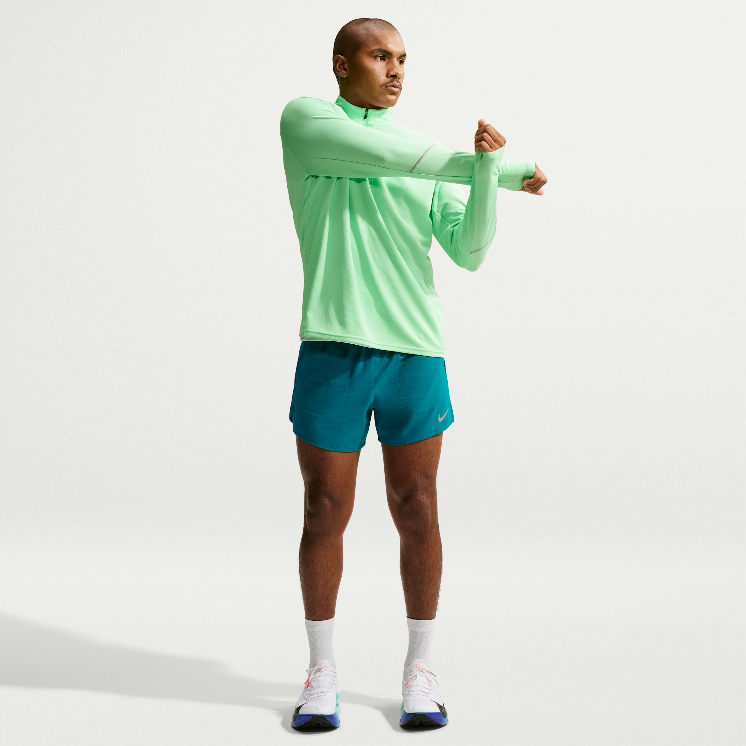 Nike Men's Stride Dri-FIT 5" Brief-Lined Running Shorts in Blue | IF2038-372