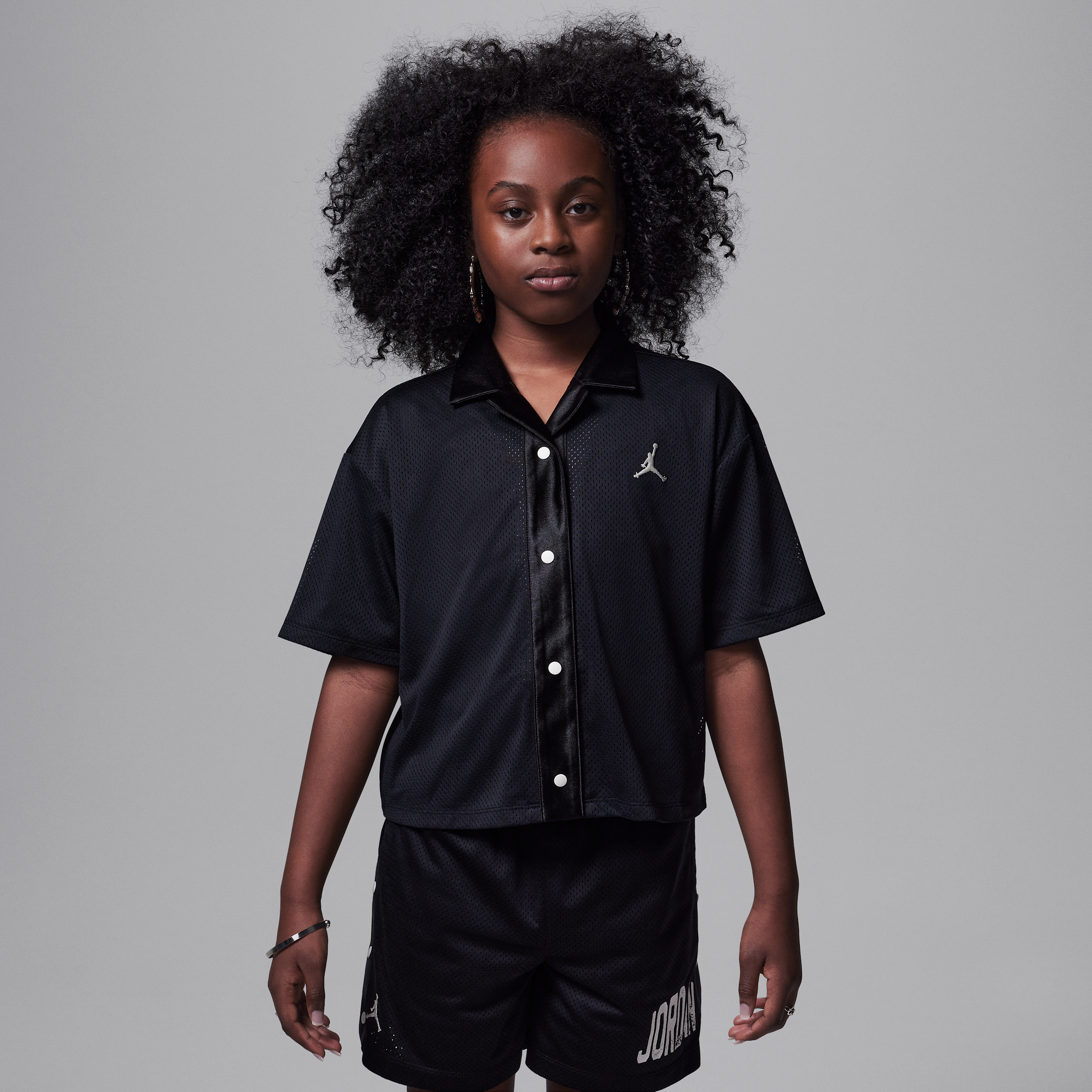 JORDAN DRI-FIT TRAINING CAMP BIG KIDS' JUMPMAN MESH TOP 1015815192