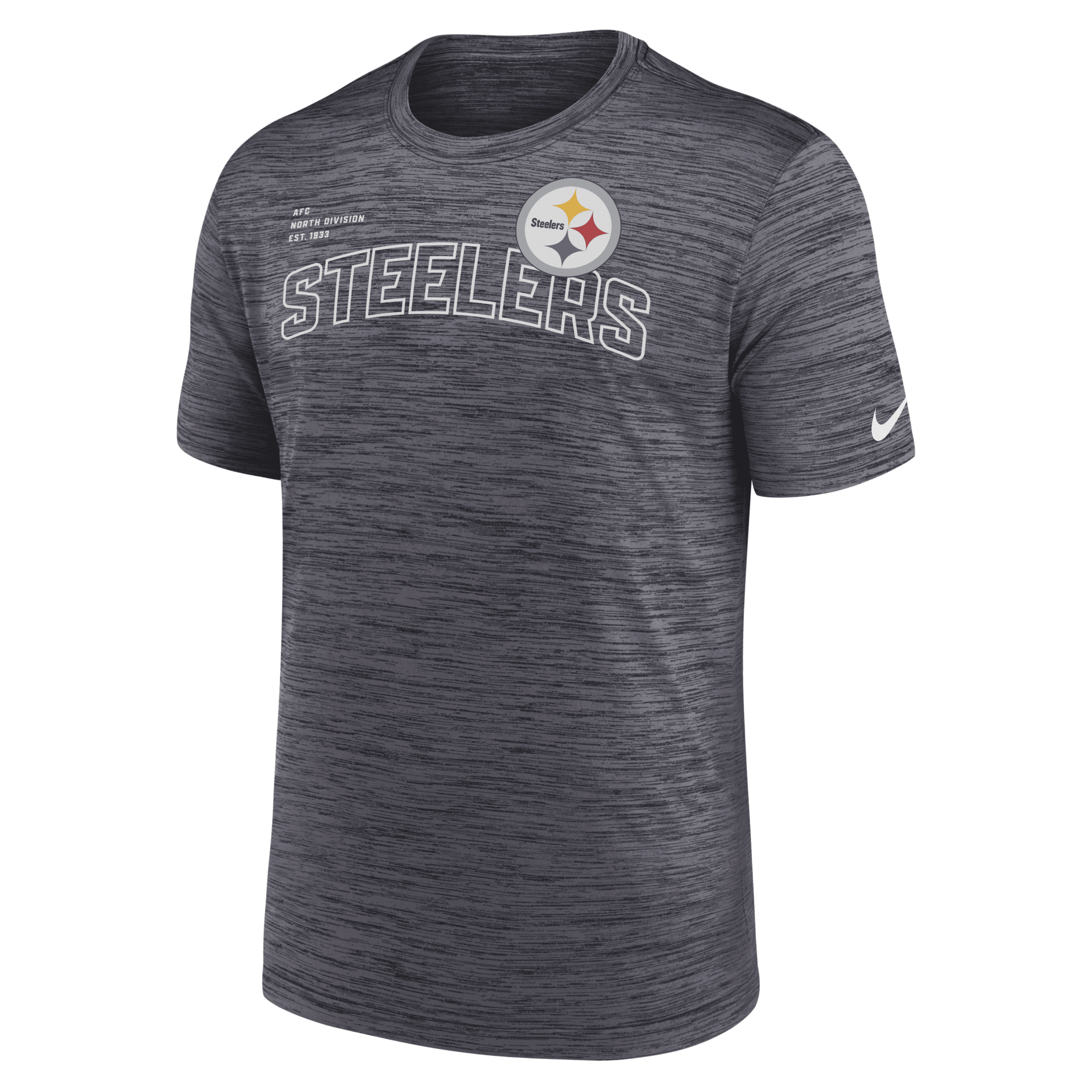 Shop Nike Pittsburgh Steelers Velocity Arch  Men's Nfl T-shirt In Black