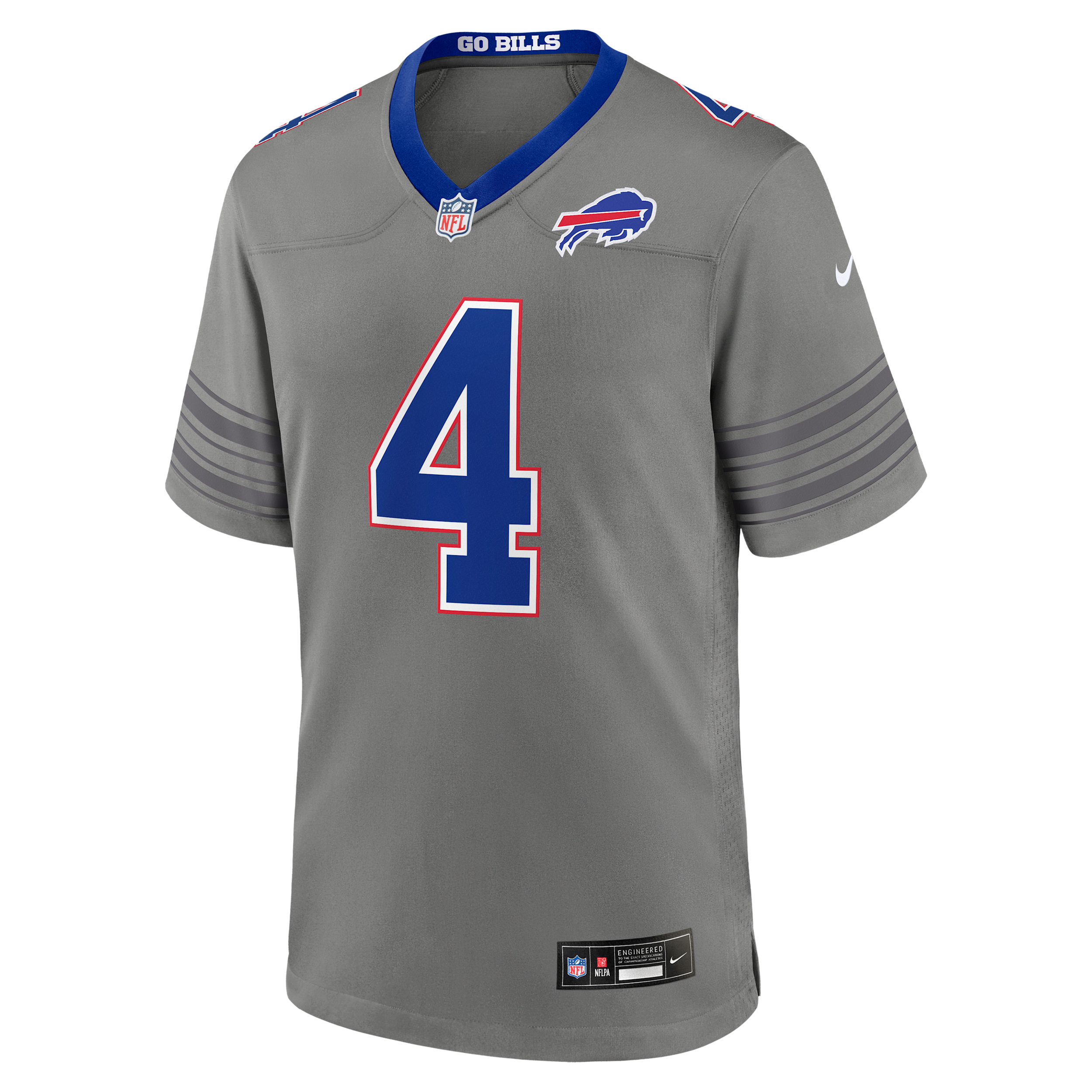 James Cook III Buffalo Bills Nike Men's NFL Game Jersey in Grey | 67NM0IUP81F-RZ6