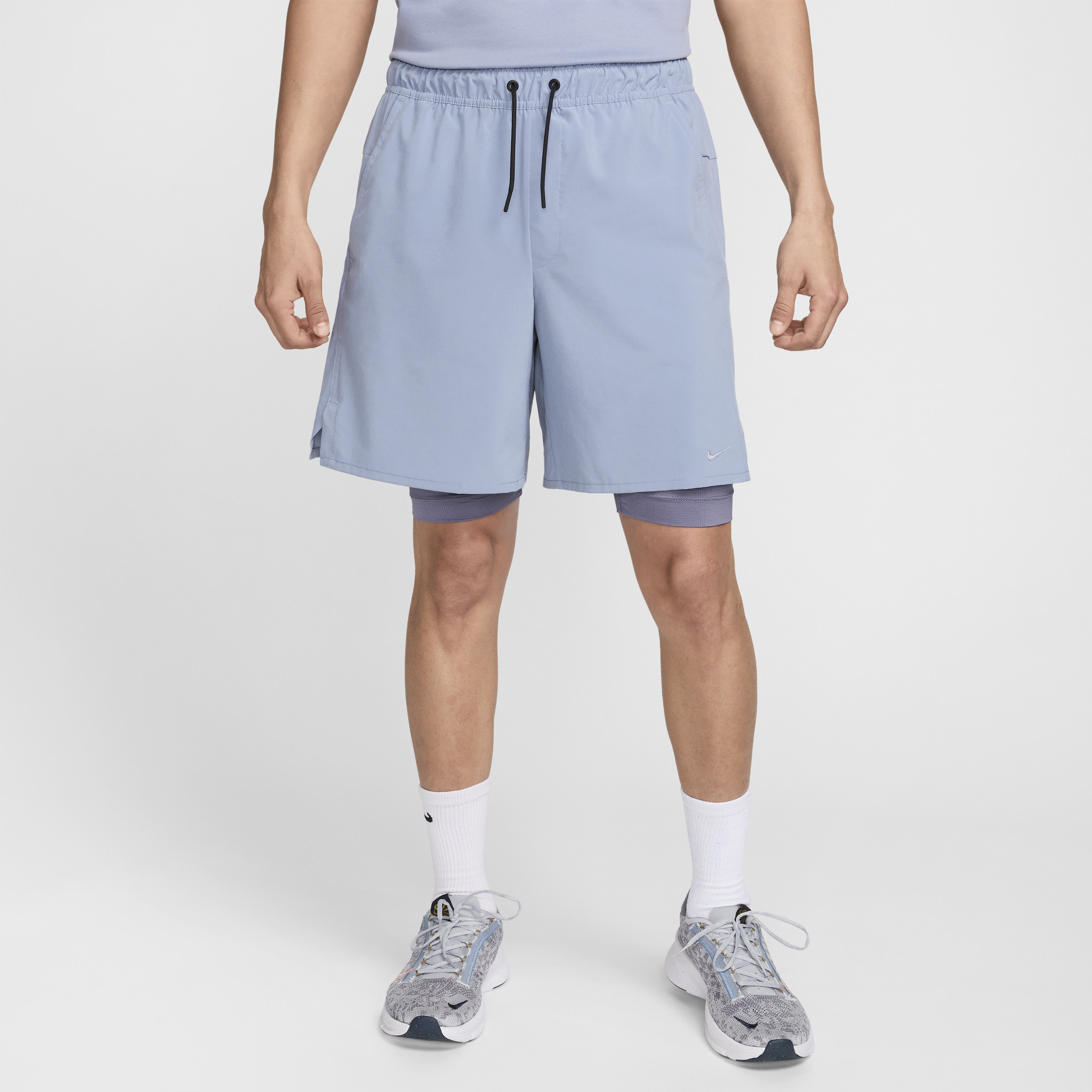 Shop Nike Men's Unlimited Dri-fit 7" 2-in-1 Versatile Shorts In Blue