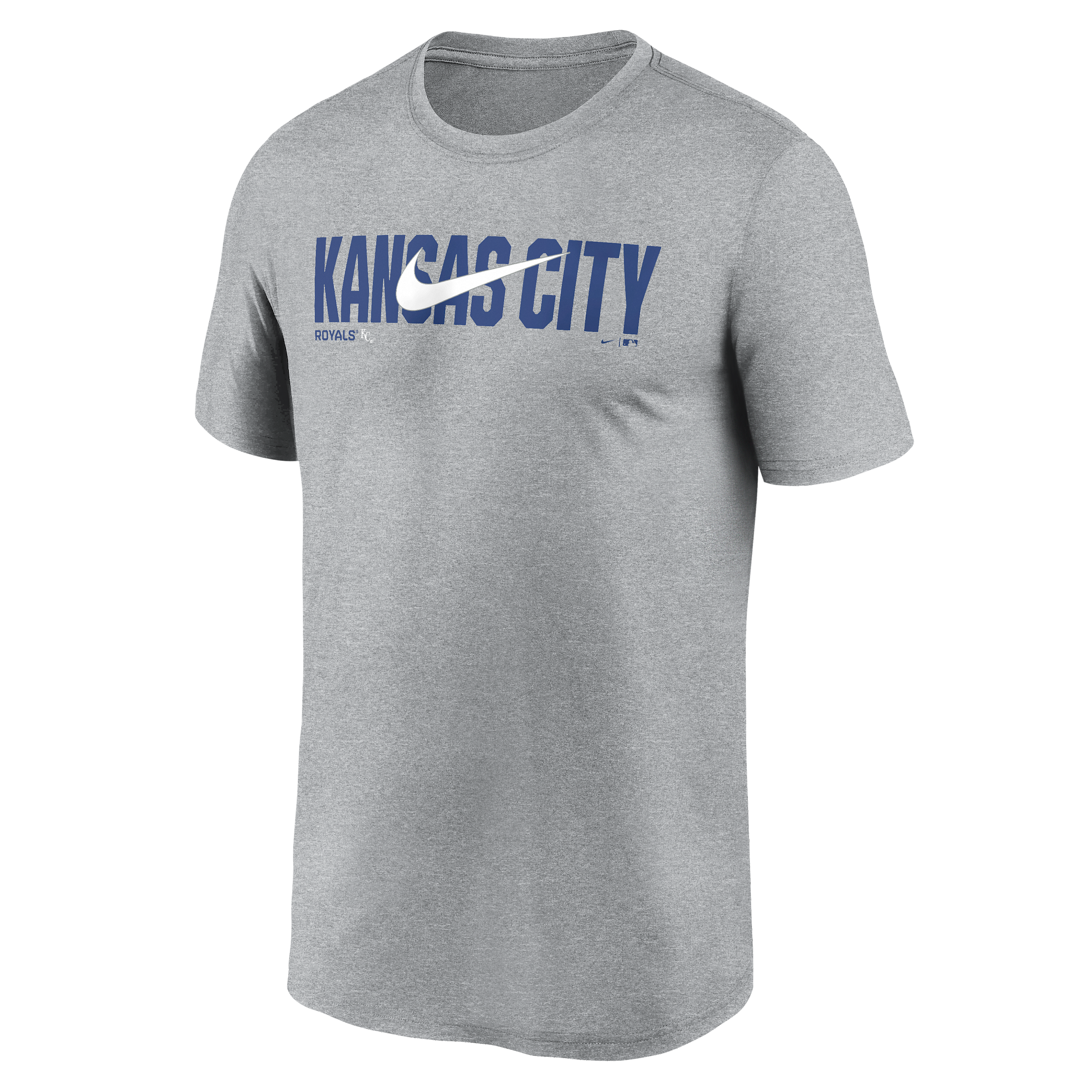 Kansas City Royals Swoosh Legend Nike Men's Dri-FIT MLB T-Shirt in Grey | NKGK06GROY-RSQ